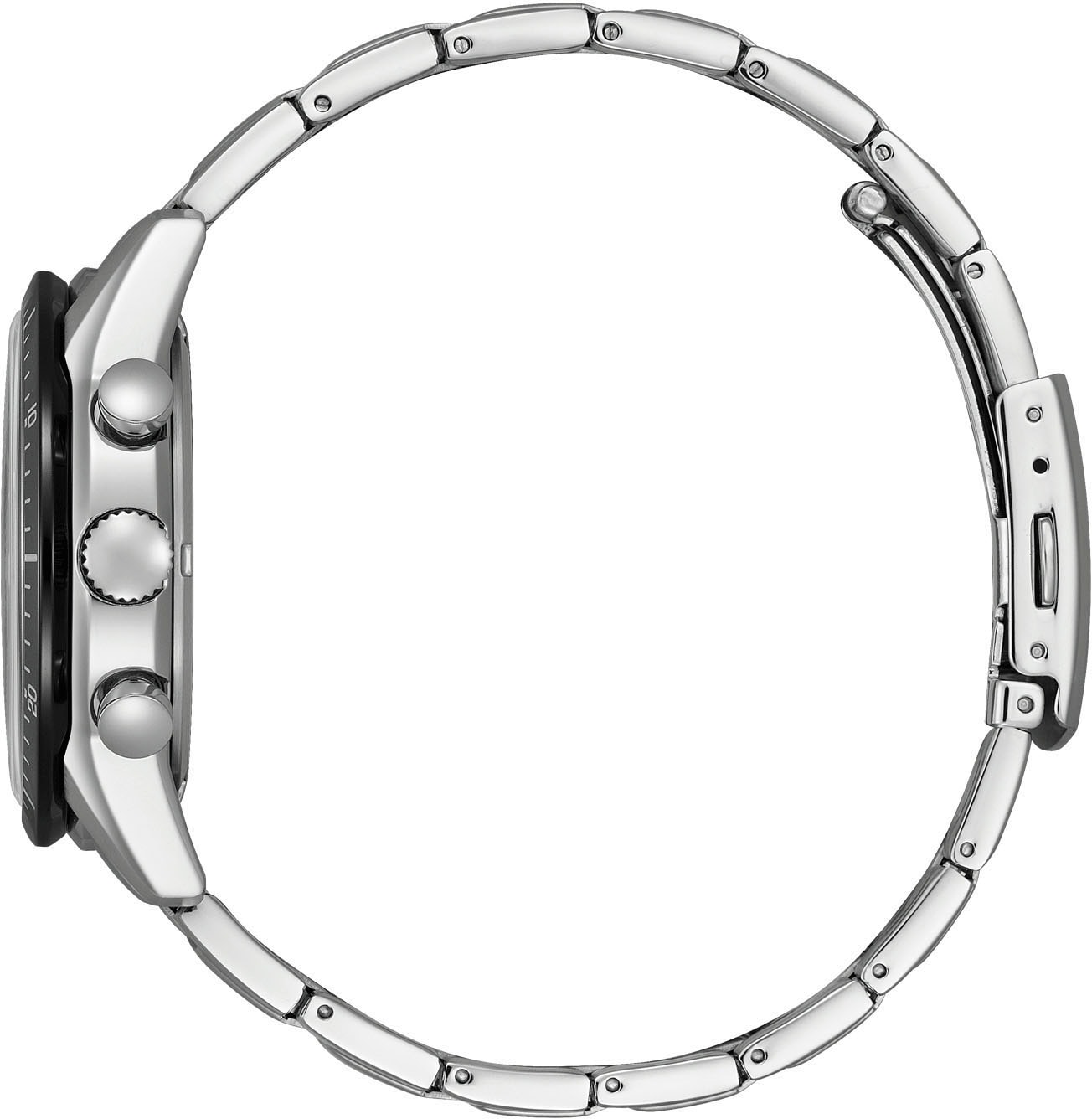 Citizen Chronograph Armbanduhr, Solar,Herrenuhr,Edelstahlarmband,analog,Tag,Stoppfunktion