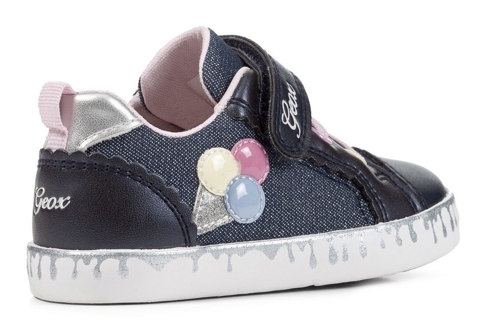 Geox Sneaker »B KILWI GIRL«, mit Eistüte auf der Seite, Freizeitschuh, Halbschuh, Schnürschuh