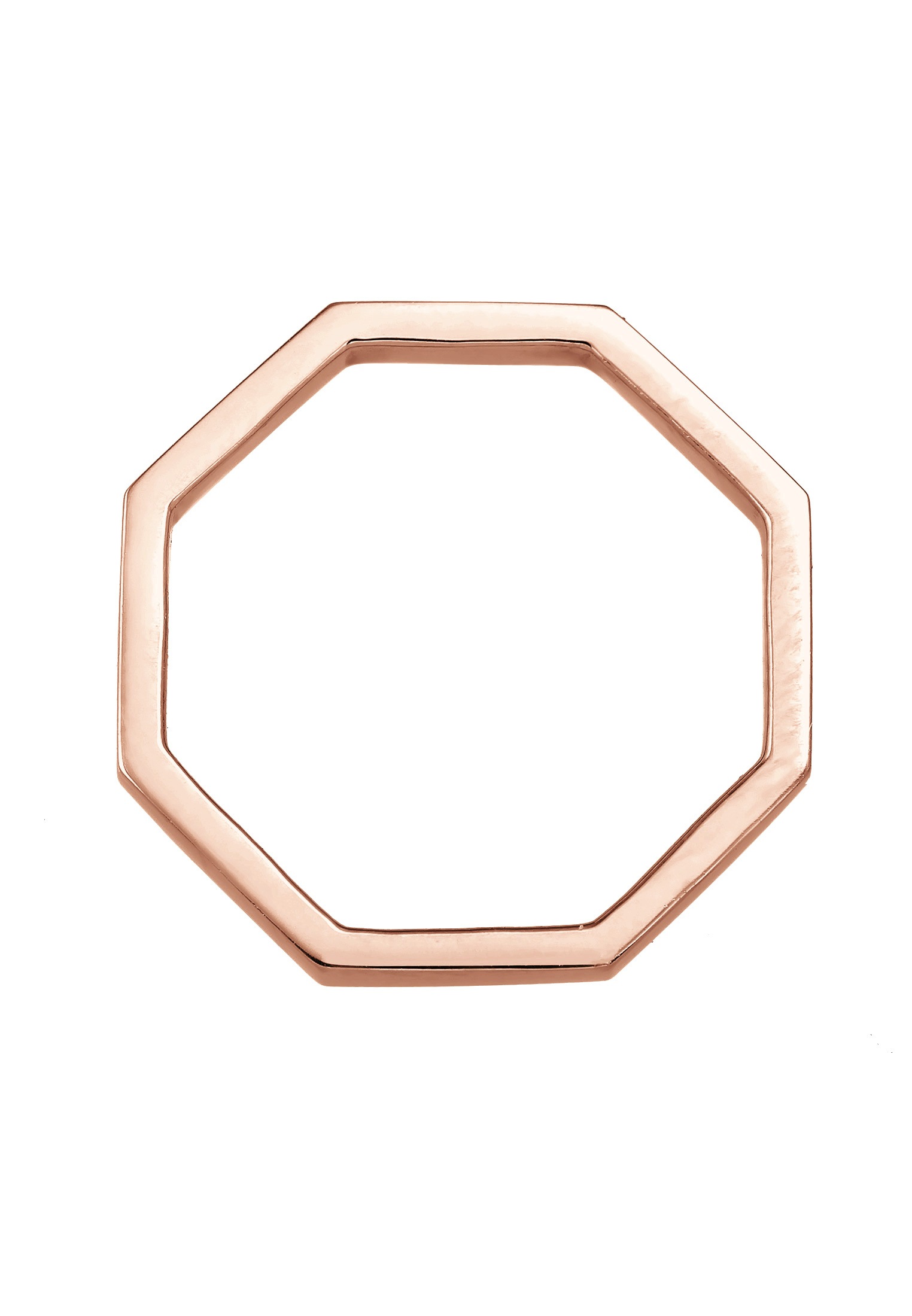 Elli Silberring »Ring Pinky Ring Achteckform Mini Ring 925 Silber«