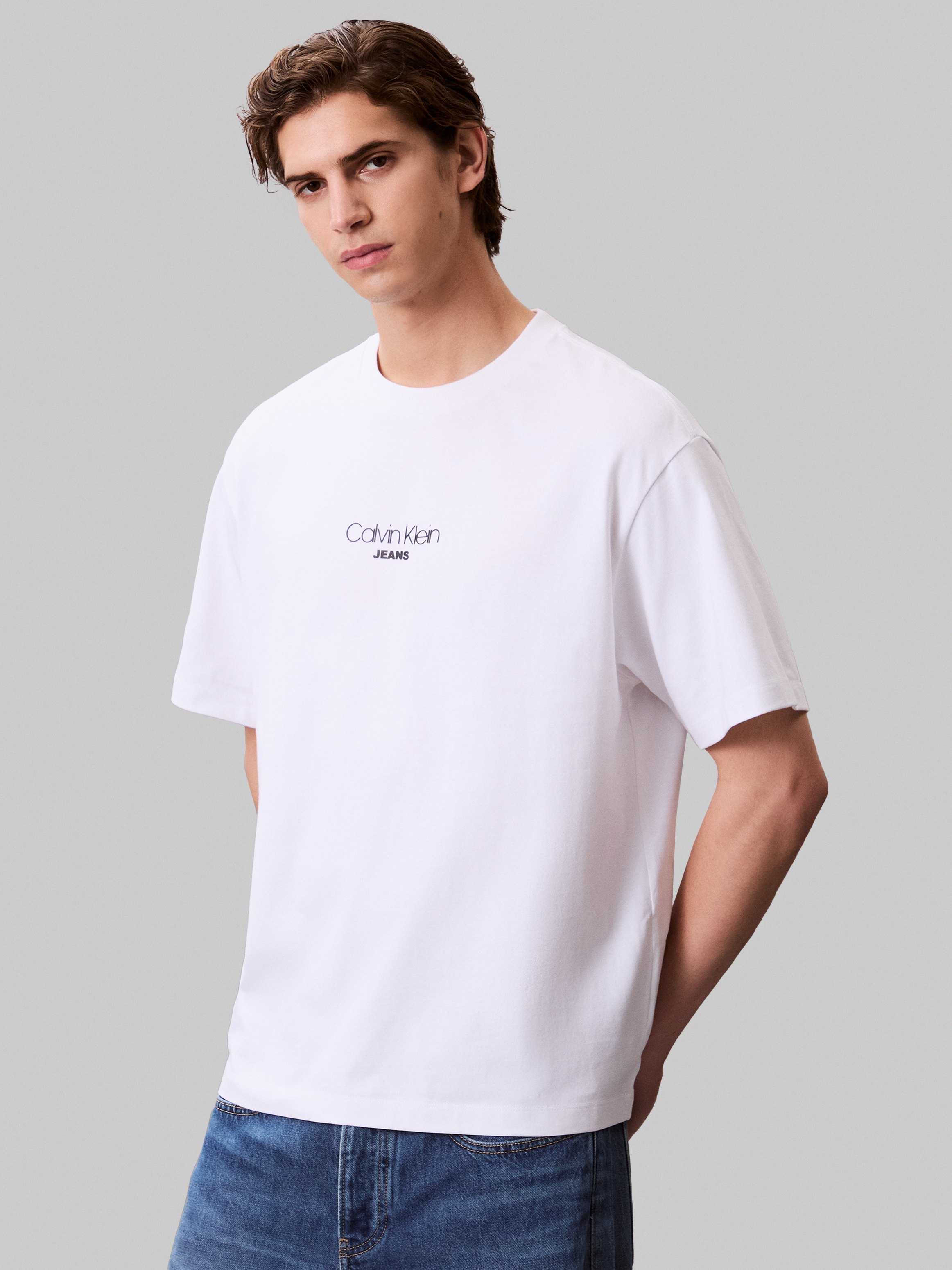 Calvin Klein Jeans T-Shirt Relaxed Fit, Rundhalsausschnitt, Logoprint