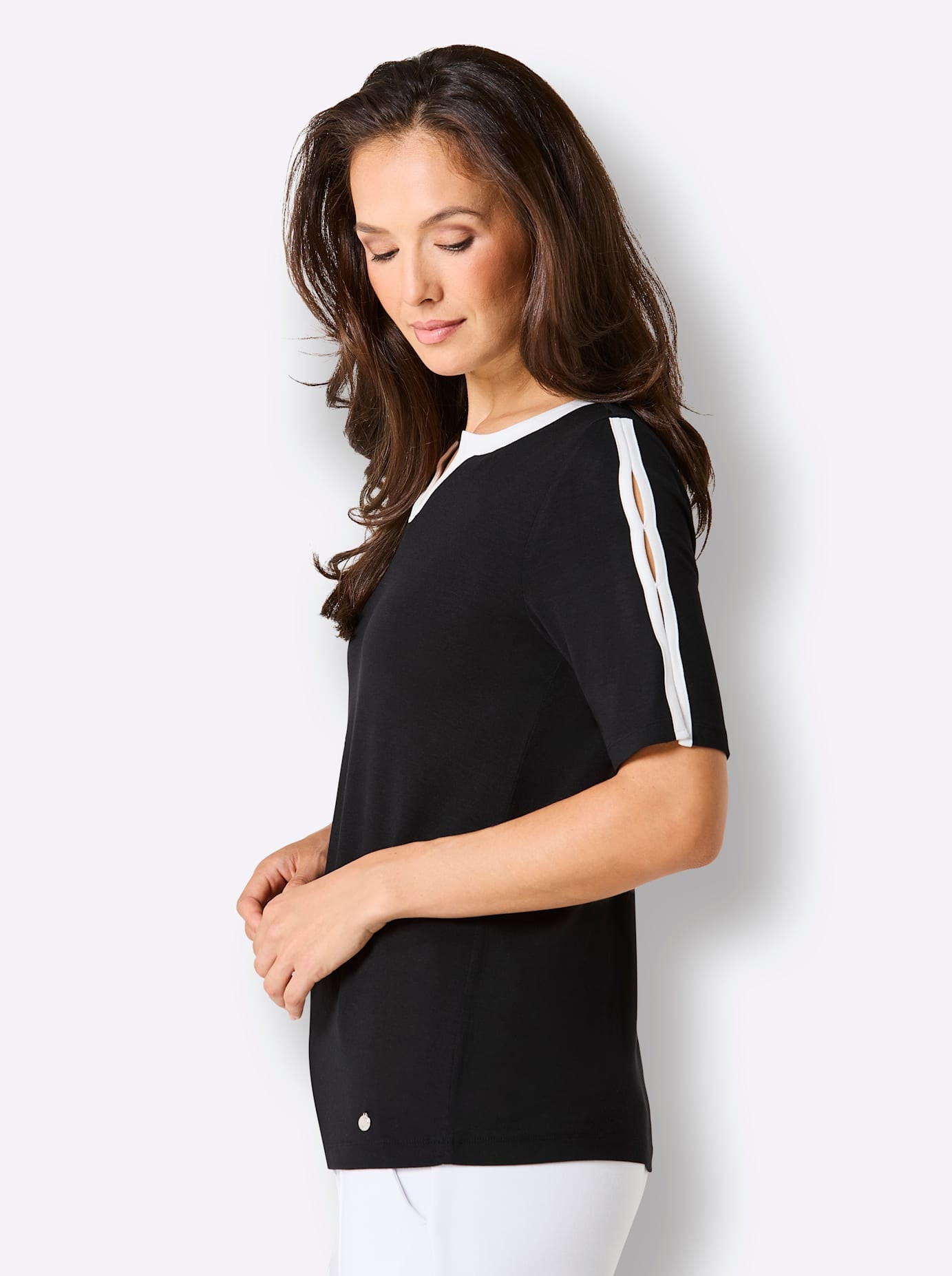 CREATION L PREMIUM Kurzarmshirt »Modal-Shirt« 1 tlg.