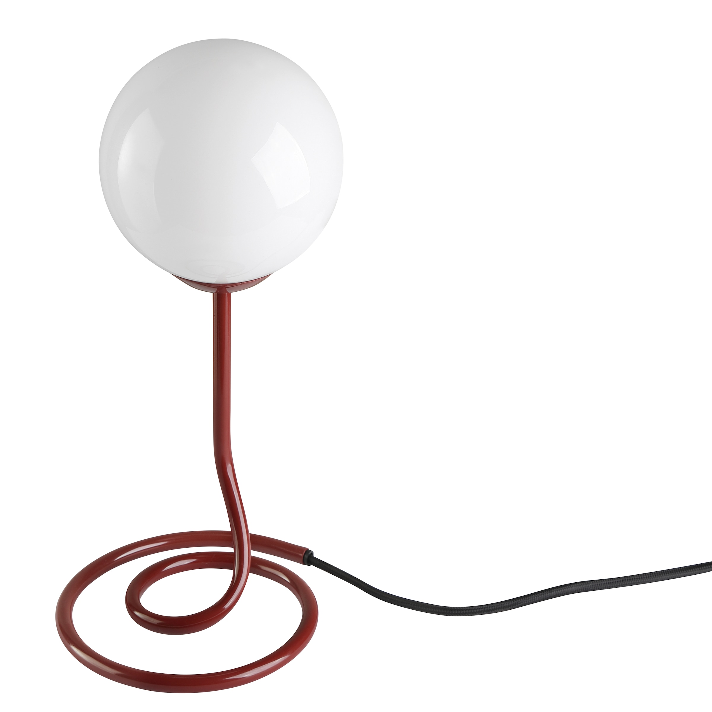 OTTO home Tischleuchte »Orrell« G9 1 Stk. Ø 12, H: 31,3 cm, Materialmix - Metallfuß mit weißem Glasschirm