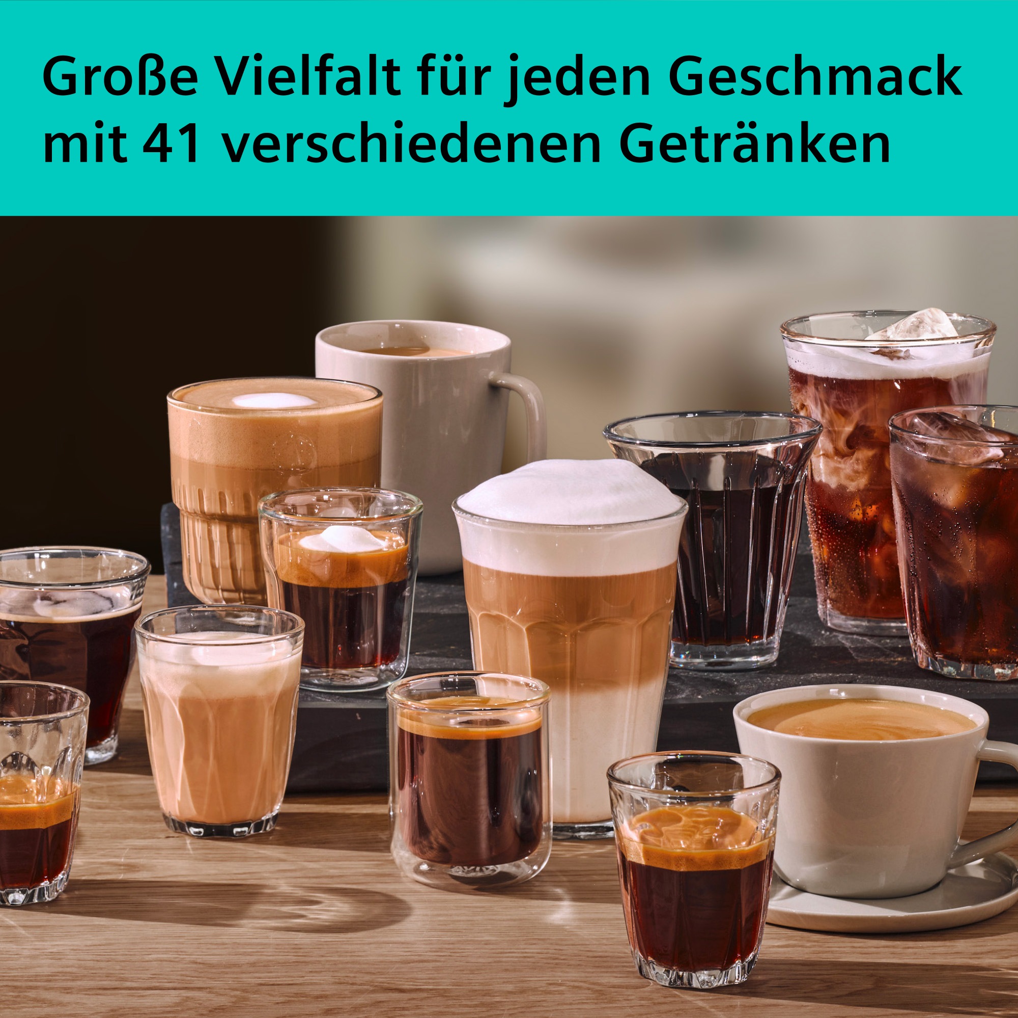 SIEMENS Kaffeevollautomat »EQ700 TP725E01, 41 verschiedene Getränke, XL-Getränke, 20 Favoriten« farbiges Full-Touch-Display, Doppeltassenfunktion, sehr leise, grau