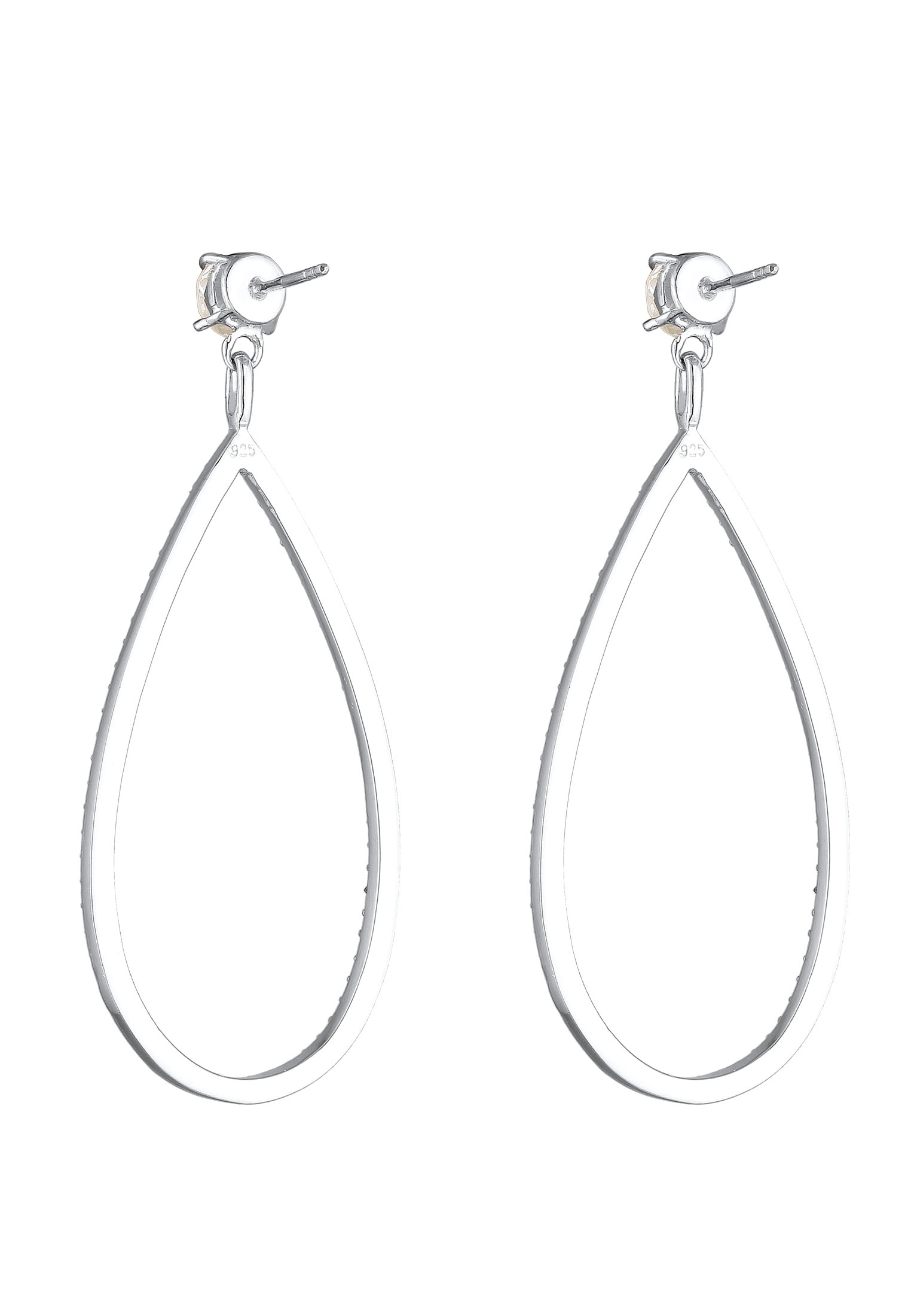 Elli Premium Paar Ohrhänger »Ohrringe Hänger Kristalle Funkelnd 925 Silber«