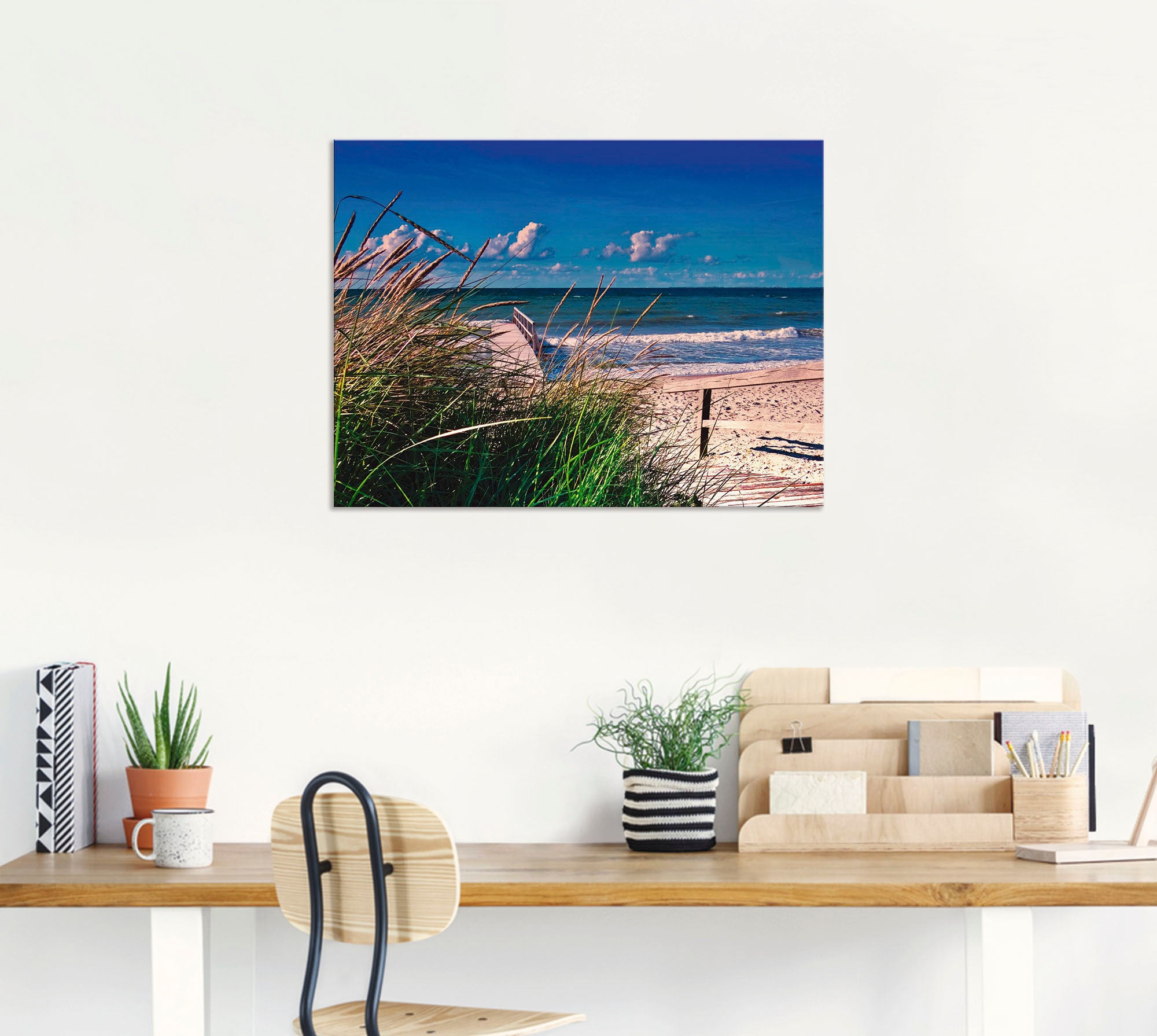 Artland Wandbild »Ostsee Impression Heiligenhafen«, Strand, (1 St.), als Alubild, Outdoorbild, Leinwandbild, Wandaufkleber, versch. Größen