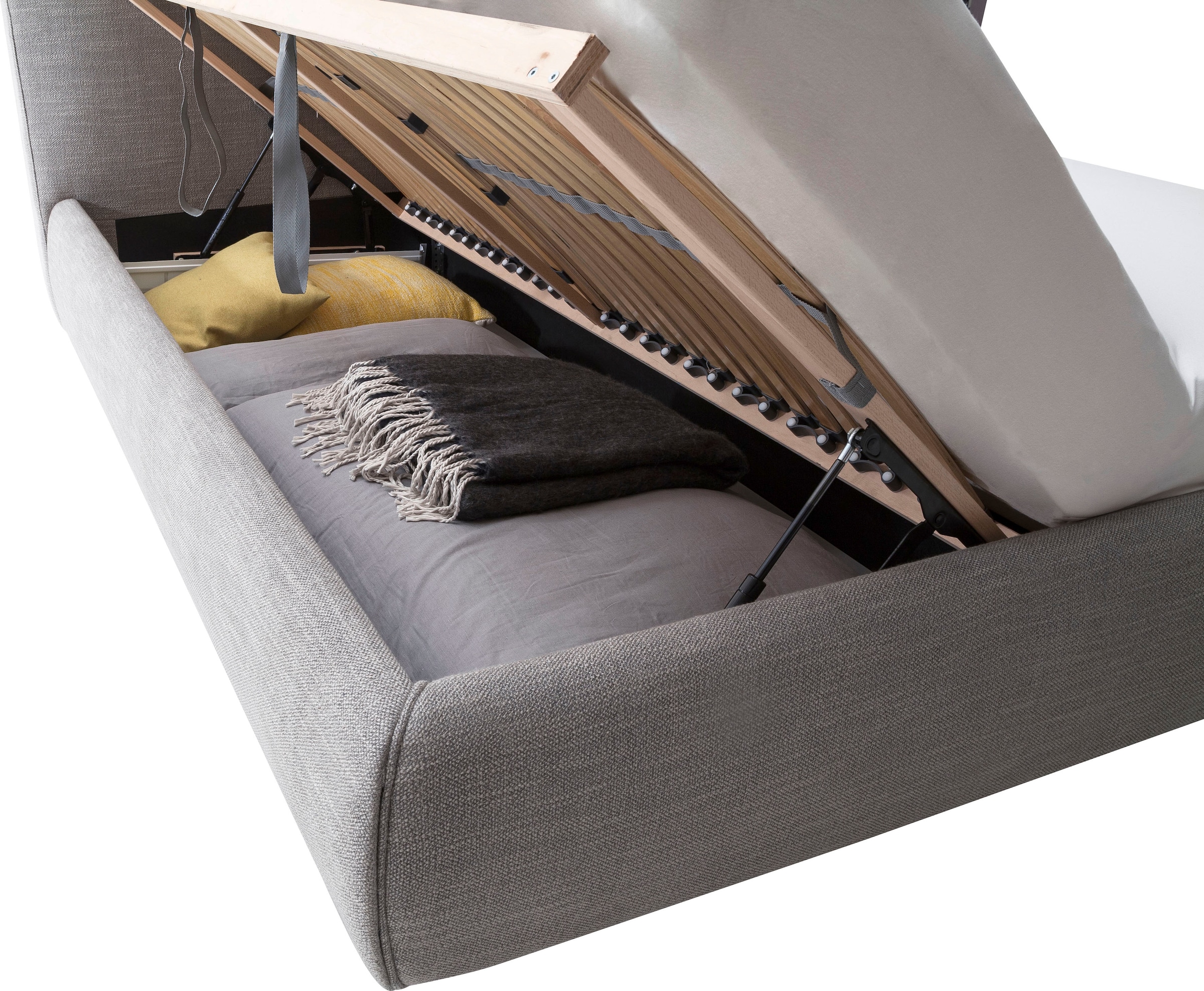 meise.möbel Polsterbett »Atesio« Wahlweise mit Lattenrost, Matratze und Bettkasten