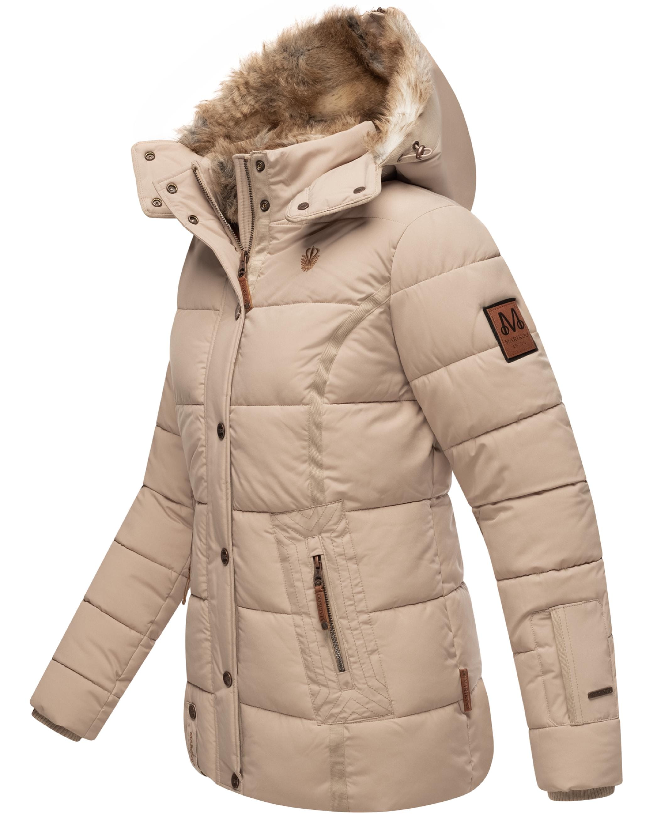 Marikoo Winterjacke »Winterjacke Nekoo«, mit Kapuze, stylische Damen Steppjacke mit großer Kapuze