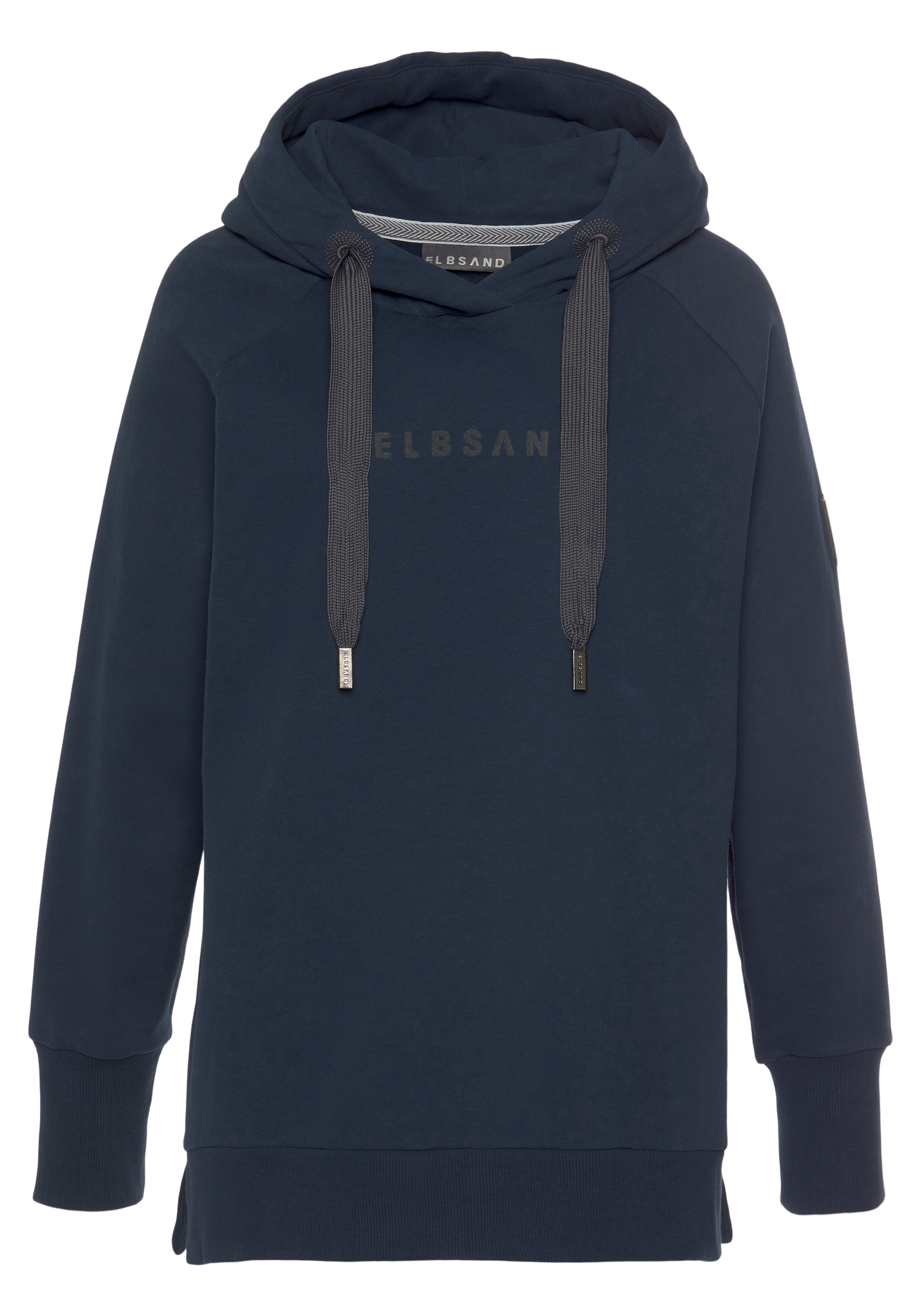 Elbsand Kapuzensweatshirt »Svana«, mit Logoprint, bequemer Hoodie, seitliche Schlitze