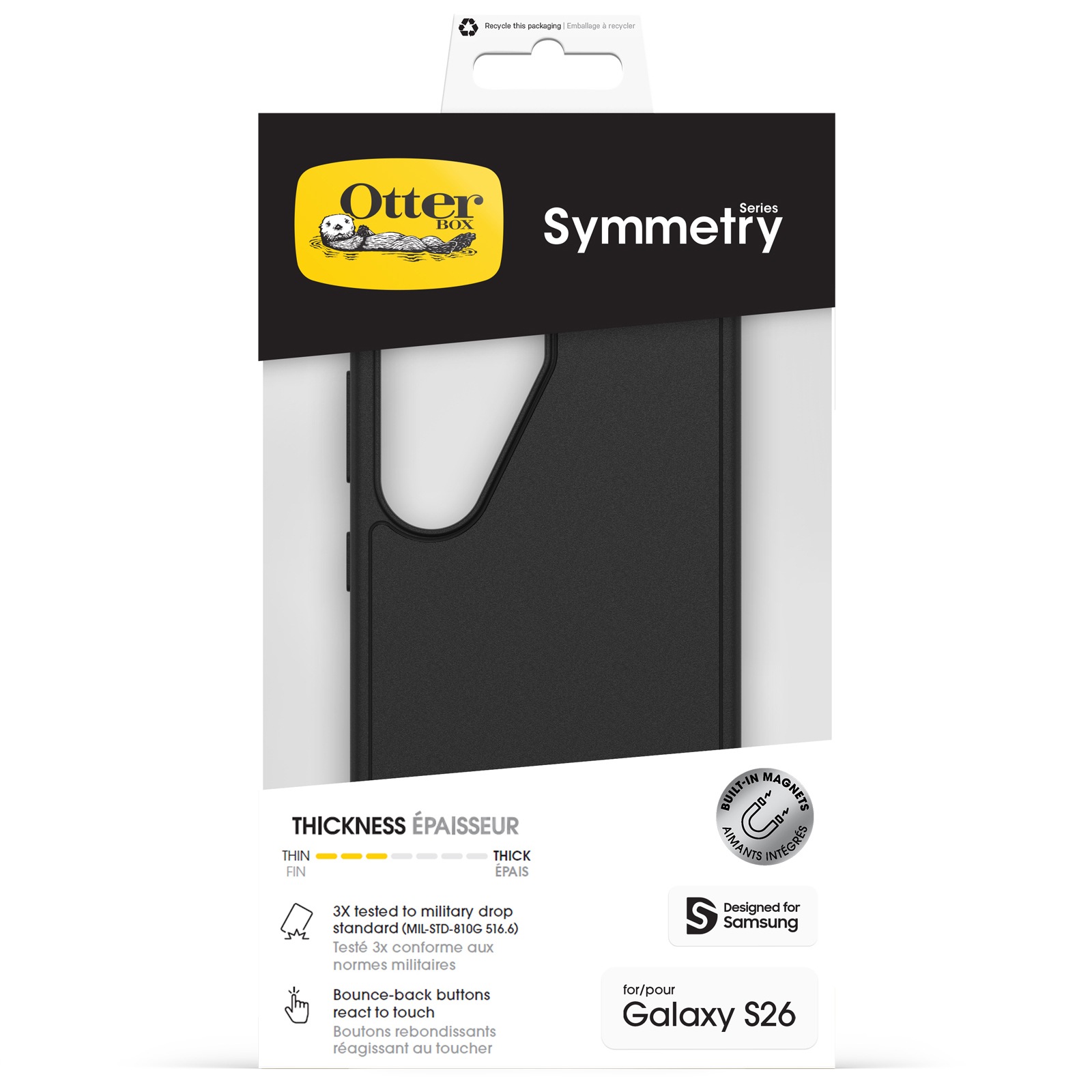 Otterbox Handyhülle »Symmetry Series für Samsung Galaxy S26« Samsung Galaxy S26 Backcover, Schutzhülle, Handyschutzhülle, Case, Schutzcase, stoßfest