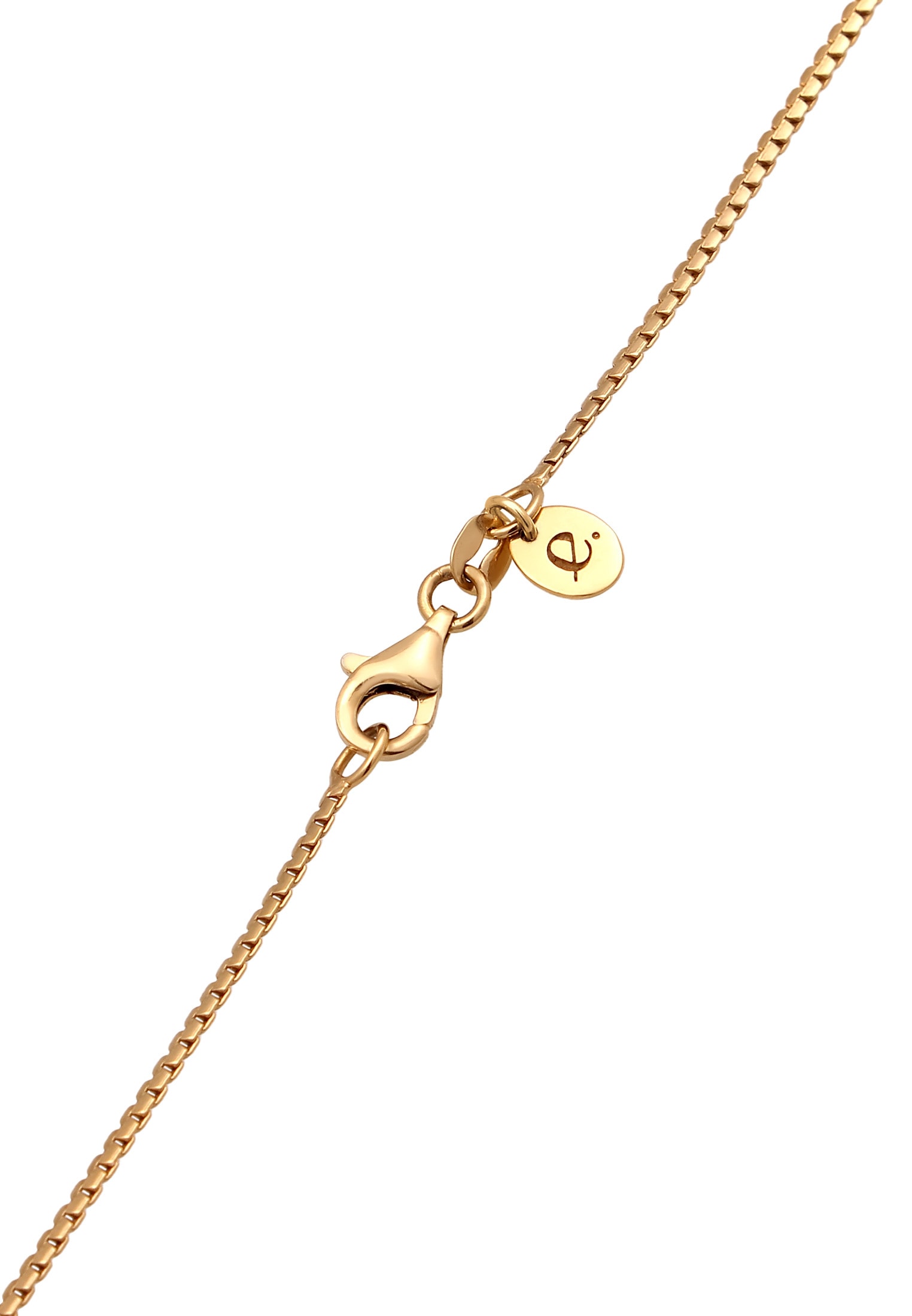Elli Premium Kette mit Anhänger »Halskette Kugel 925 Sterling Silber vergoldet«
