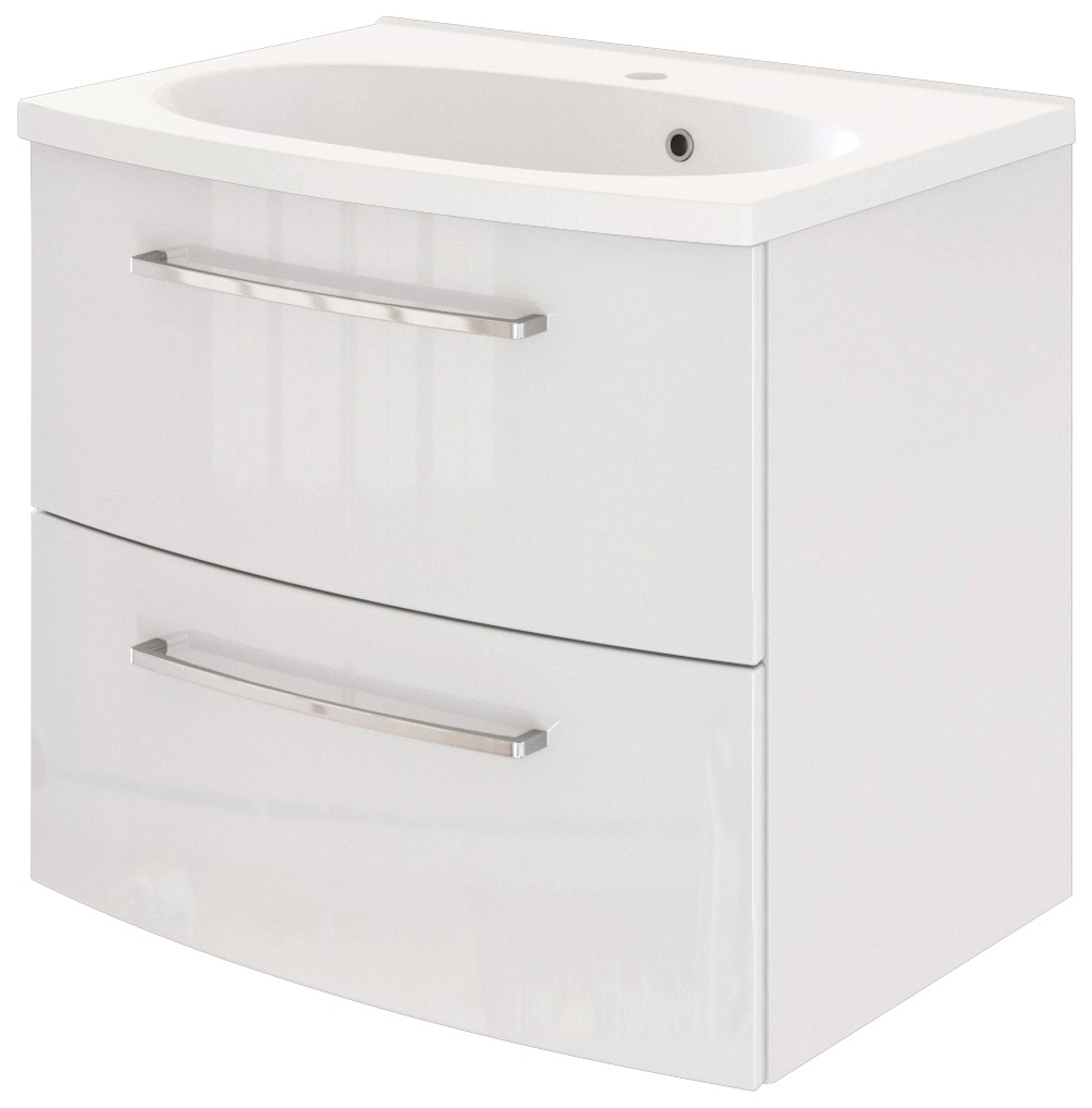 Welltime Waschtisch »Catania« Set in weiß, Größe B/H/T: 60 cm x 54 cm x 45 cm