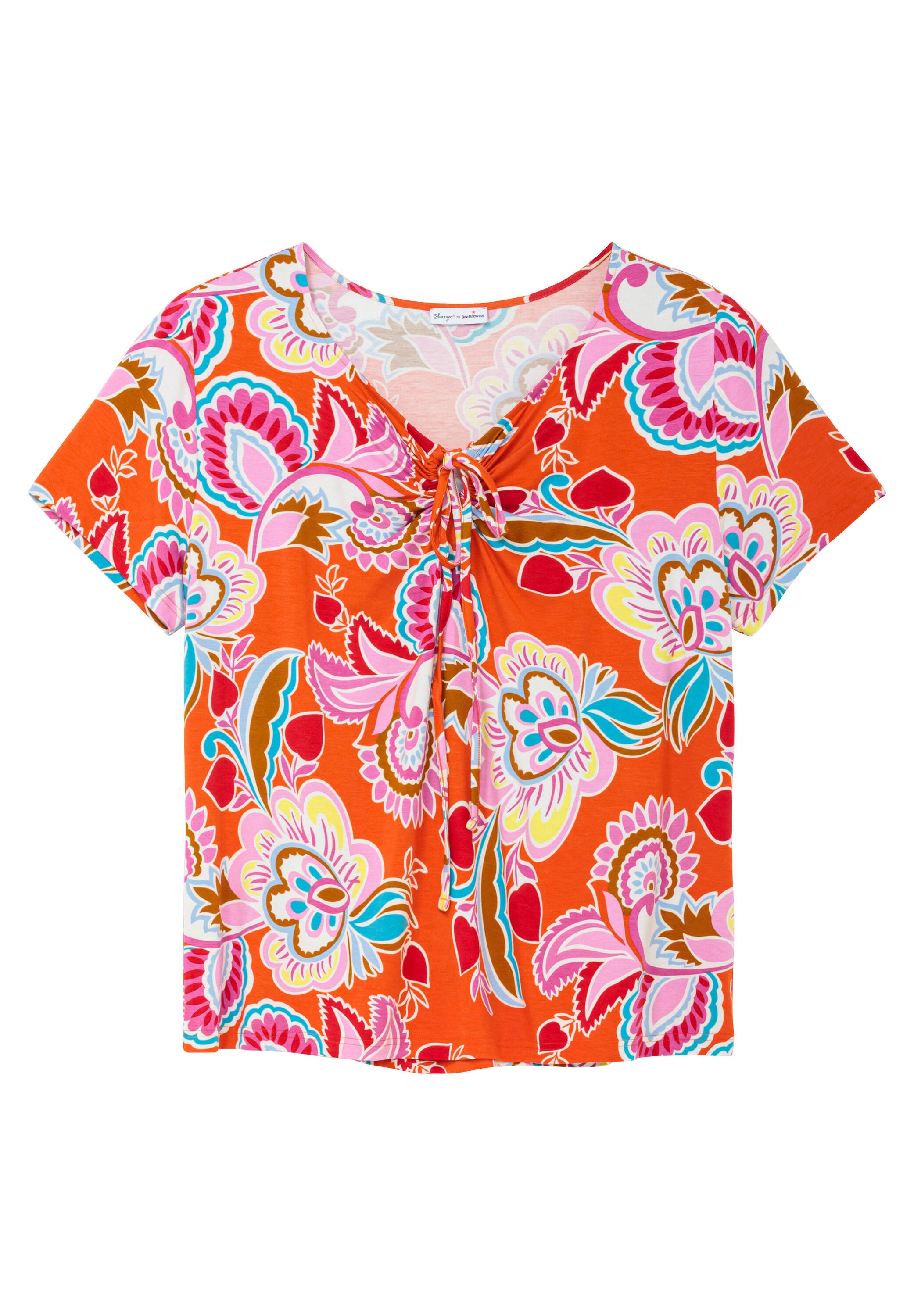 sheego by Joe Browns T-Shirt »T-Shirt Neckholdershirt mit V-Cut«