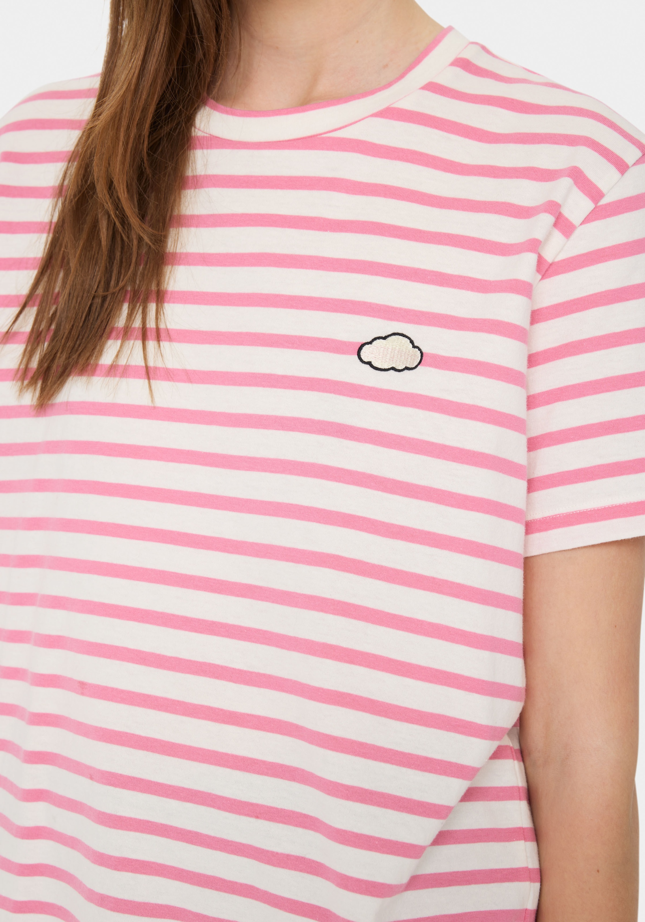 Saint Tropez T-Shirt »GanikaSZ T-Shirt«, mit kleiner Stickerei