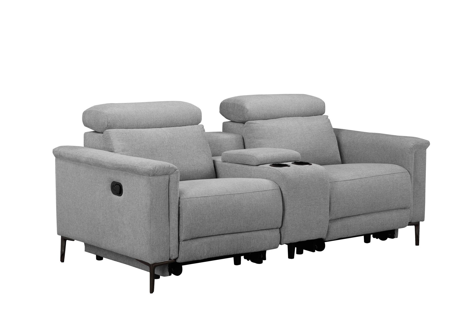 Places of Style 2-Sitzer »Lund, 2er-Kinosofa, TV-Sessel, Multimedia-Sofa, USB-A,«, m. elektrischer o. manueller Relaxfunktion, Getränkehalter u. Staufach
