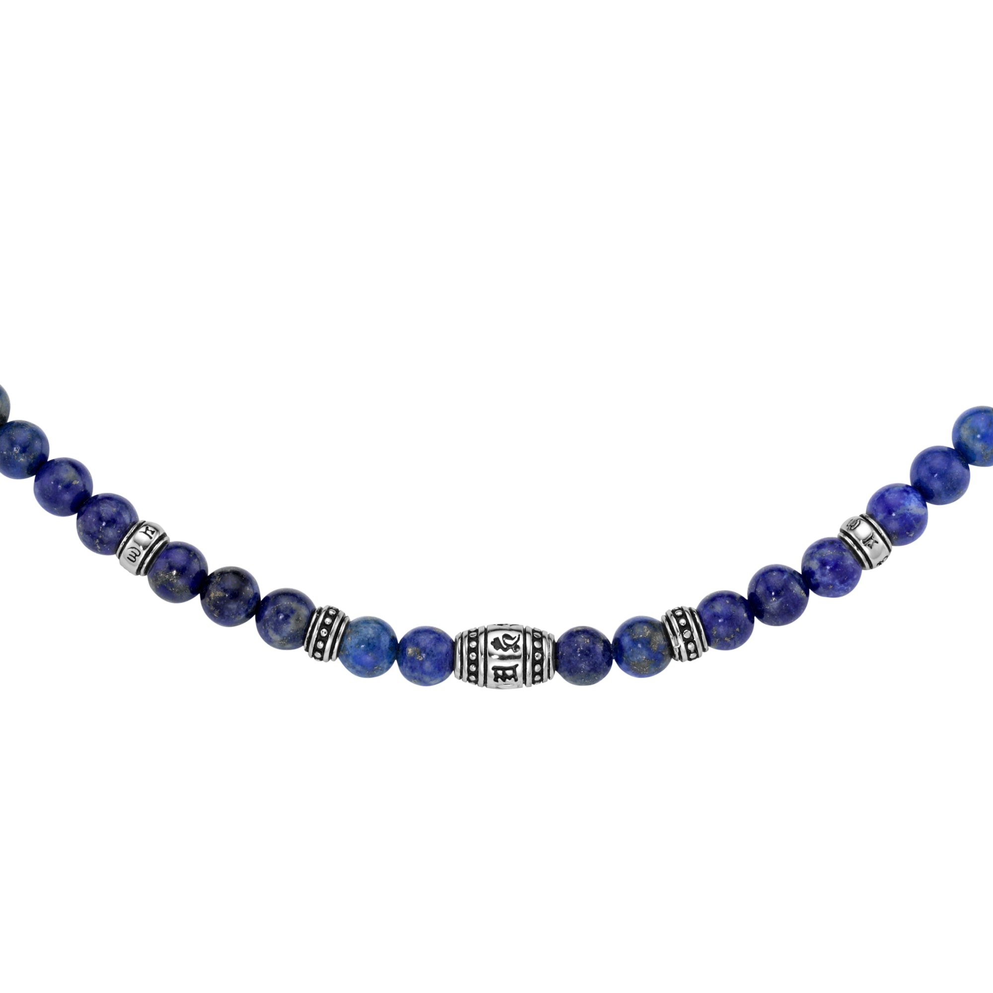 GIORGIO MARTELLO MILANO Collier »Collier mit blauen Lapis Kugeln, Silber 925«