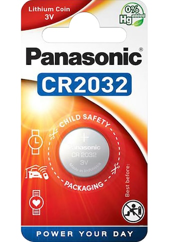 Panasonic Batterie »1 Stück Coin Lithium - CR2032«, CR2032, 3 V, (1 St.) kaufen