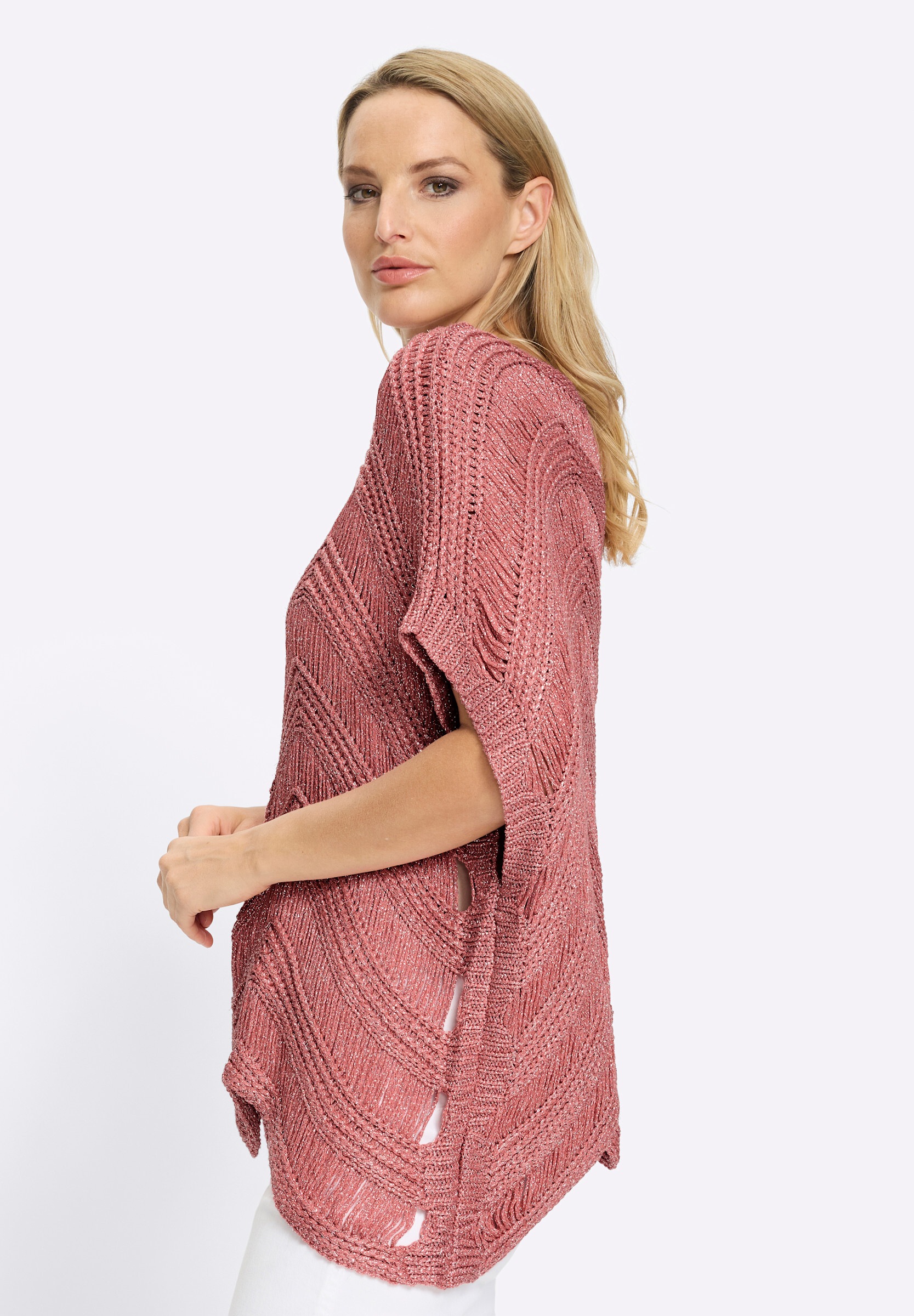heine Strickpullover »Pullover Oversize-Pullover mit Glanzgarn«