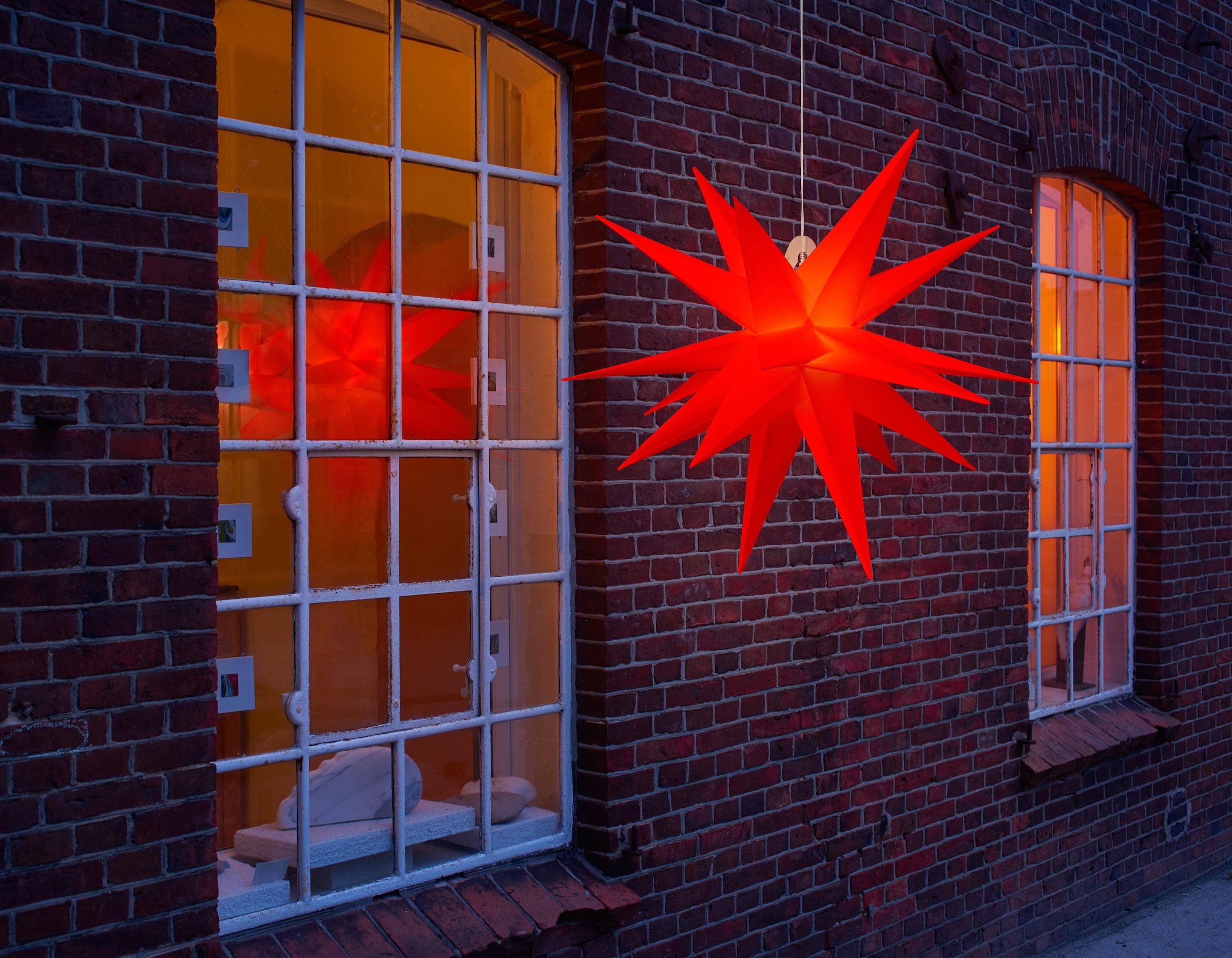 my home LED Stern »Weihnachtsstern, 3D-Optik«, Ø 57 cm, mit 6-Stunden-Timer, Weihnachtsdeko aussen