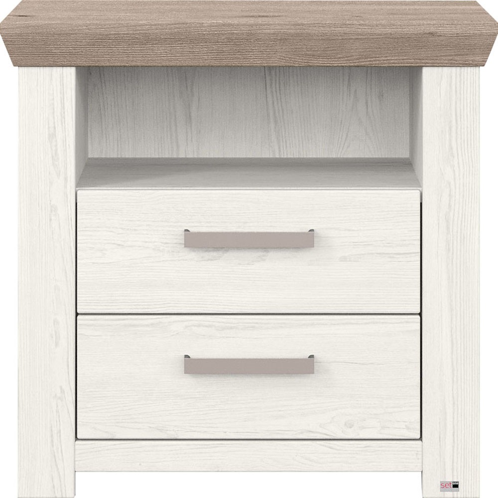 set one by Musterring Nachtkommode »York Schlafen« 1 Stk. tlg. mit zwei Schubkästen und offenem Fach, zwei Farbvarianten, B65 x T42cm