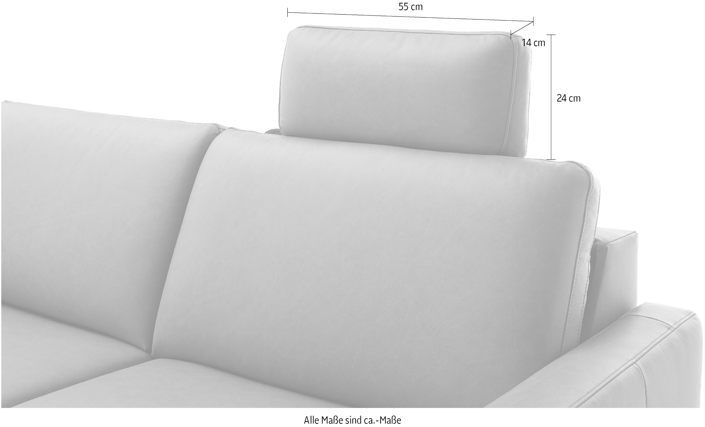 Home affaire Kopfstütze »Calestra, variabel einsteckbar, Breite 55 cm«