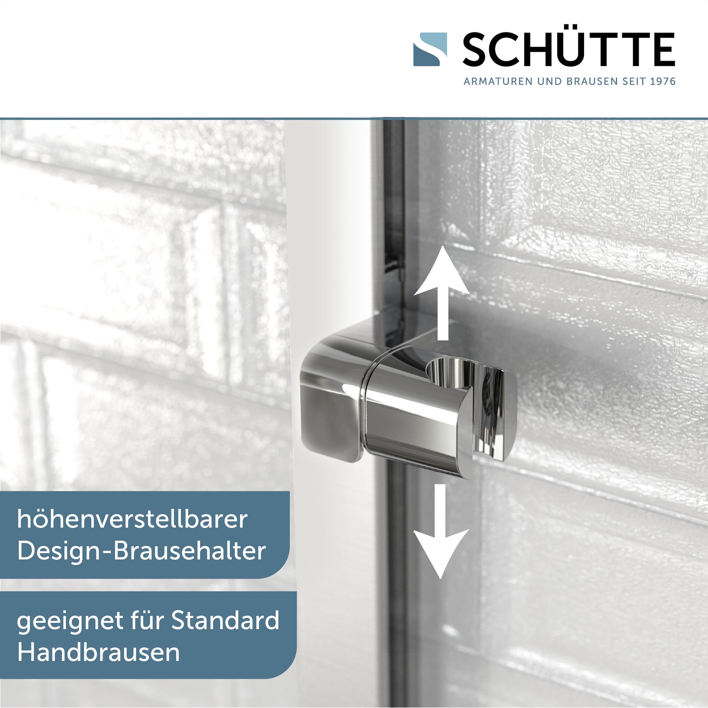 Schütte Duschstange »KARIBIK«, (Komplett-Set, Inklusive Befestigungsmaterial), Hochwertige Brausestange mit Design-Brausehalter