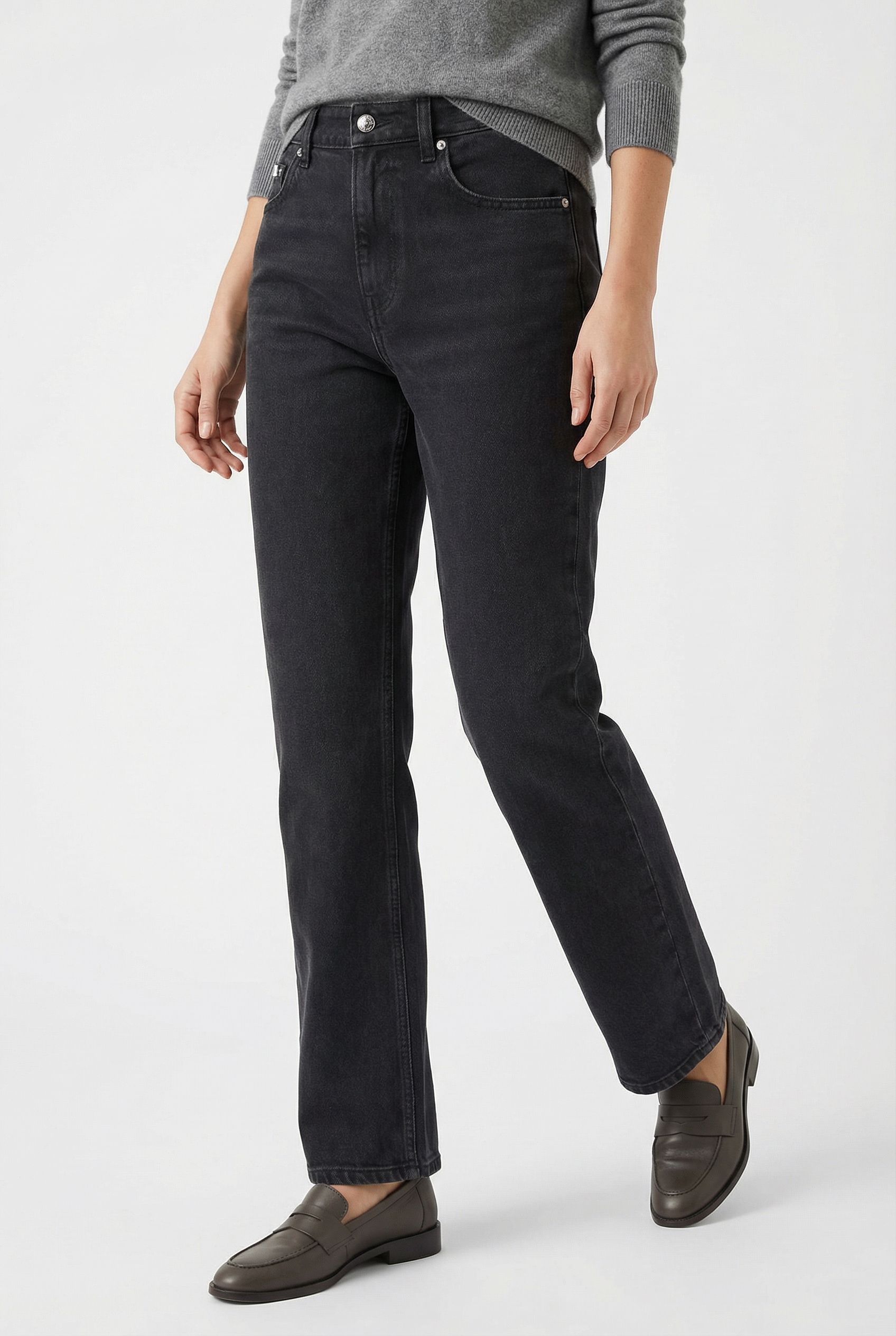 Calvin Klein Jeans Straight-Jeans »HGH RS STRGHT CK ESS« Mit Gürtelschlaufen