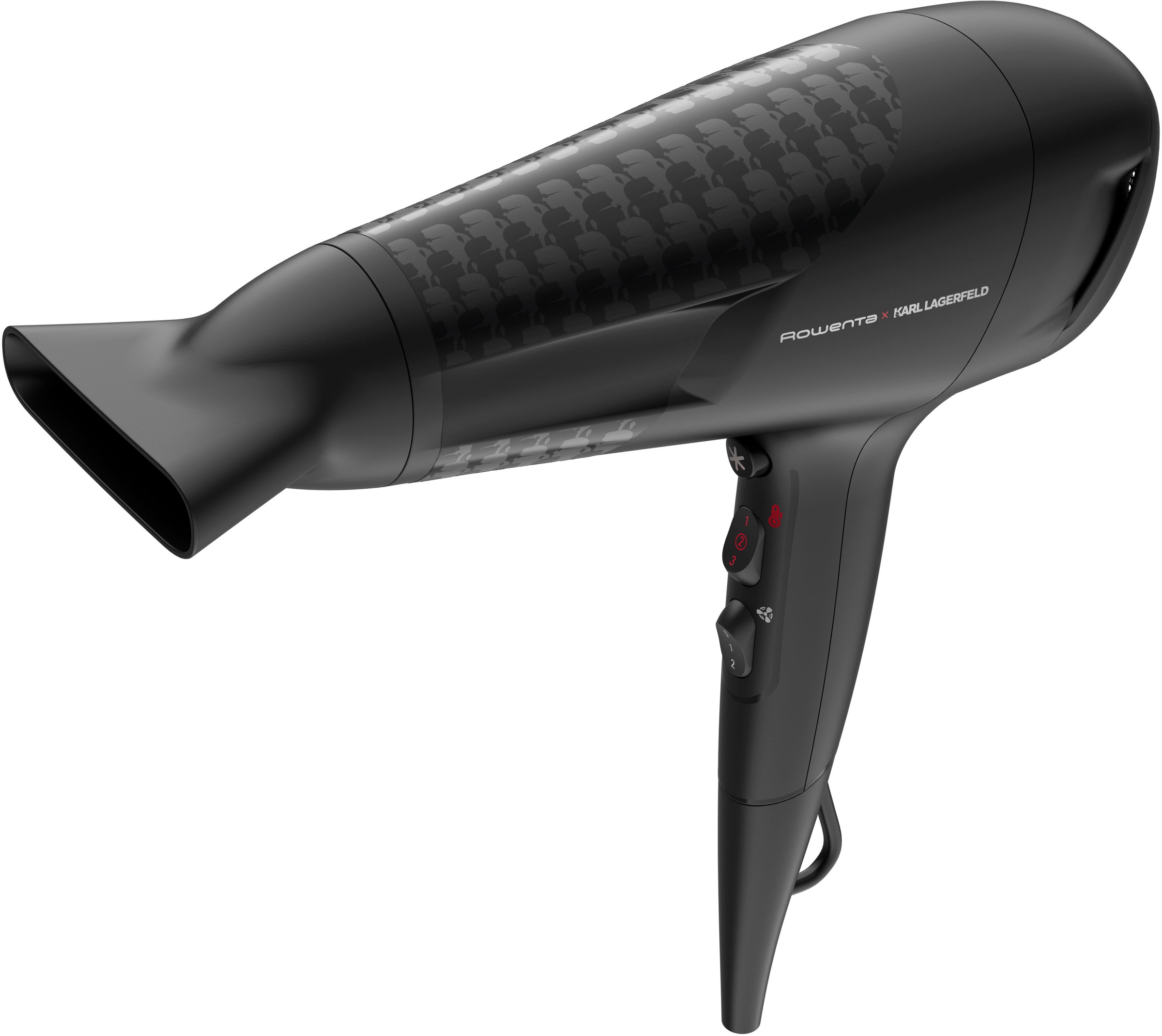 Rowenta Haartrockner »Rowenta x Karl Lagerfeld CV581L Studio Dry Haartrockner«, 2100 W, 1 Aufsätze, energiesparende Effiwatt-Technologie, 6 Einstellungen, Thermo Control