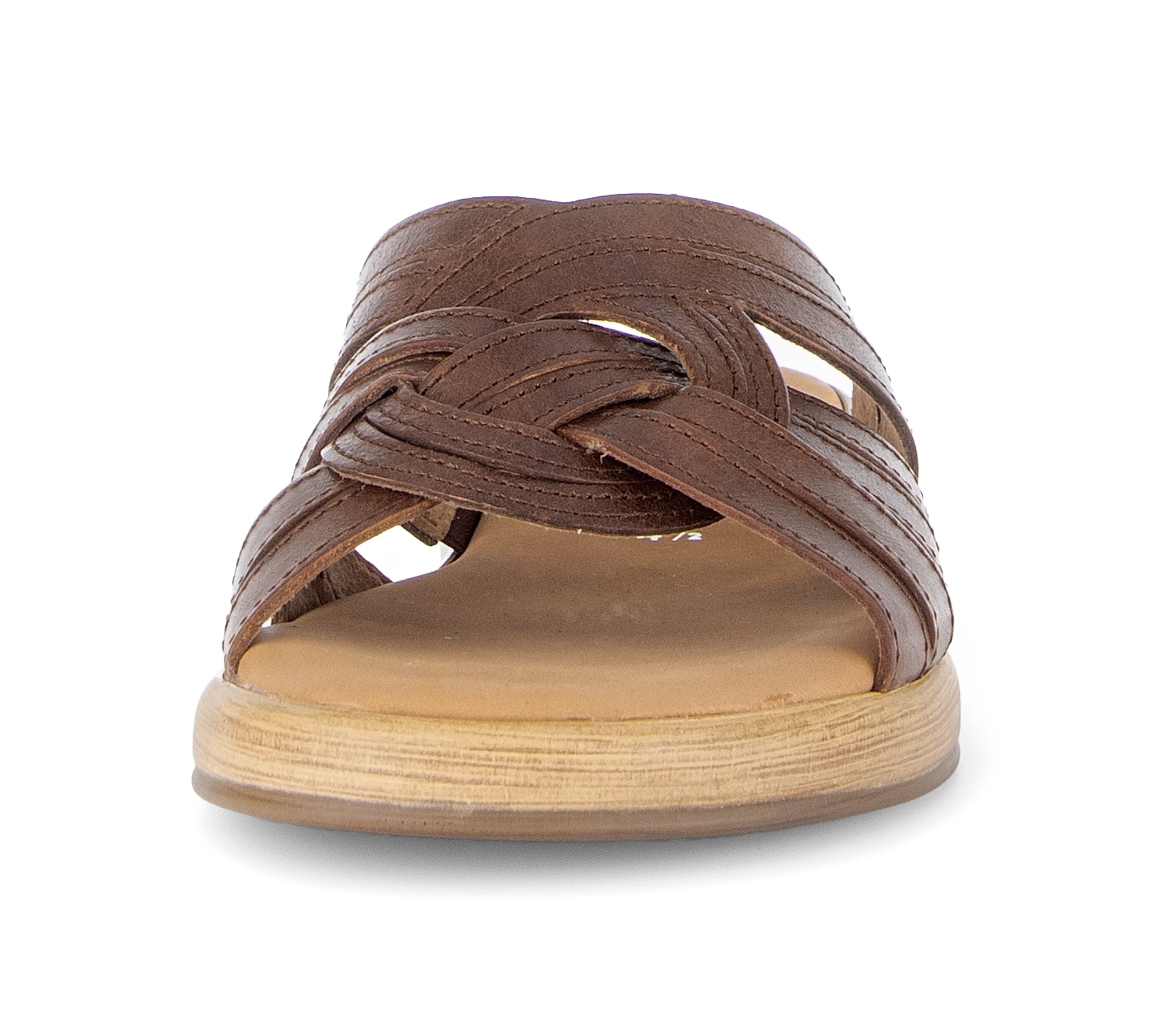 Gabor Pantolette »Rhodos«  Plateau, Schlupfschuh, Sommerschuh mit Ziernähten, G-Weite