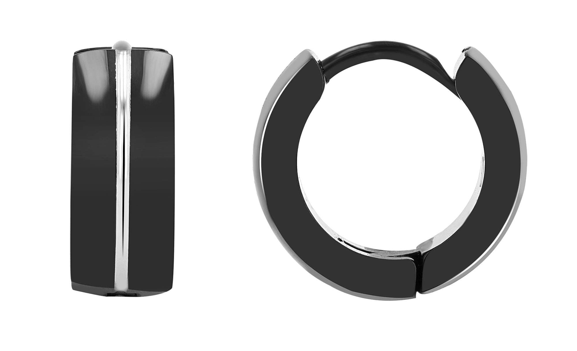 Adelia´s Paar Creolen »Unisex Ohrringe ¿ Creole aus Edelstahl«