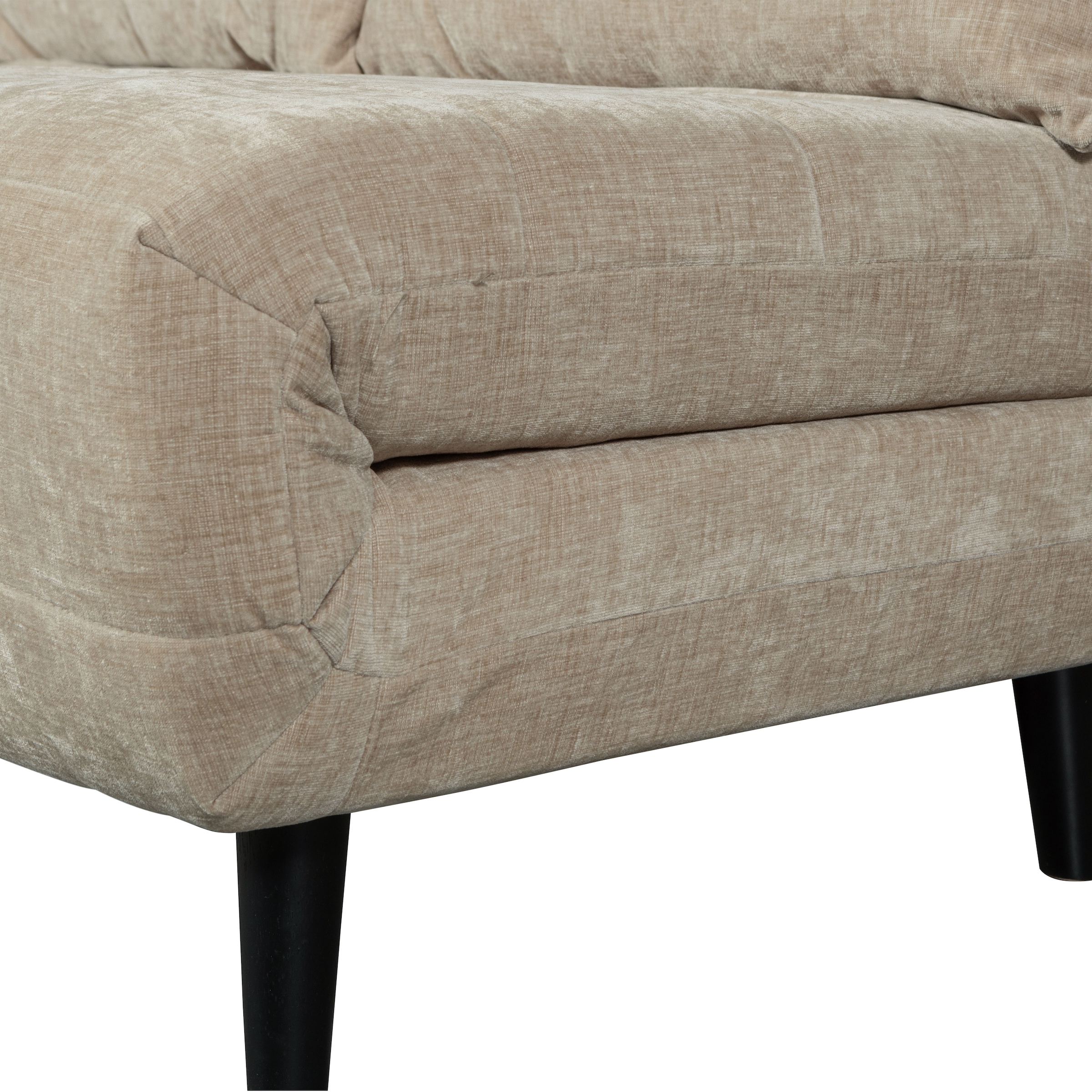 WOOOD Schlafsofa »Xem Chenille-Bezug gewebt mit Schlaffunktion, H 80 x B 122 x D 92 cm« Liegefläche 188 cm, Tragkraft 140 kg, Maximale Verschleißfestigkeit