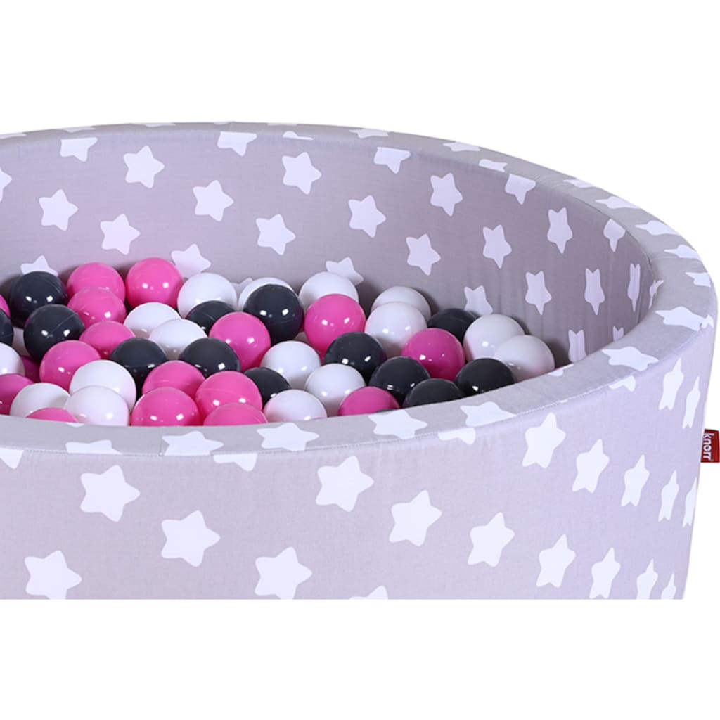 Knorrtoys® Bällebad »Soft, Grey White Stars«