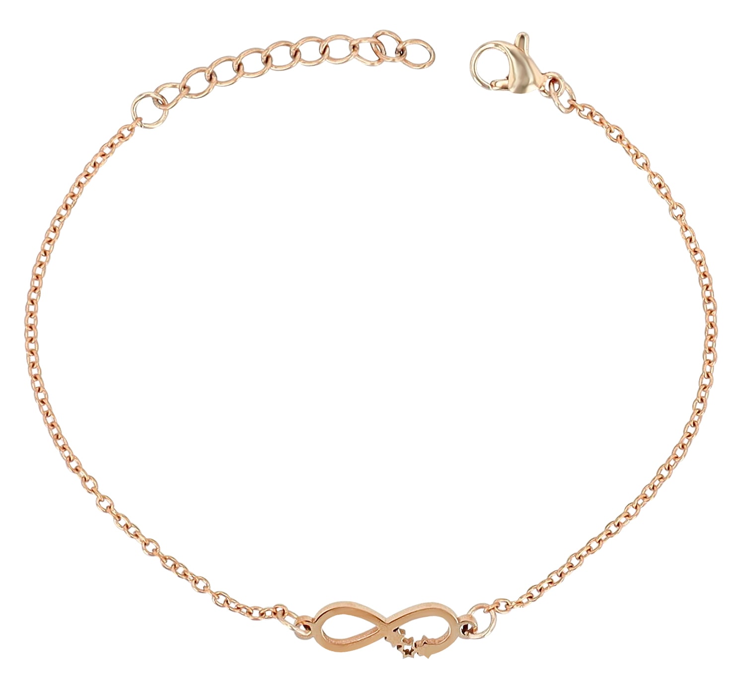 Adelia´s Armband »Damen Armband ¿ Unendlichkeitszeichen aus Edelstahl 17 cm«