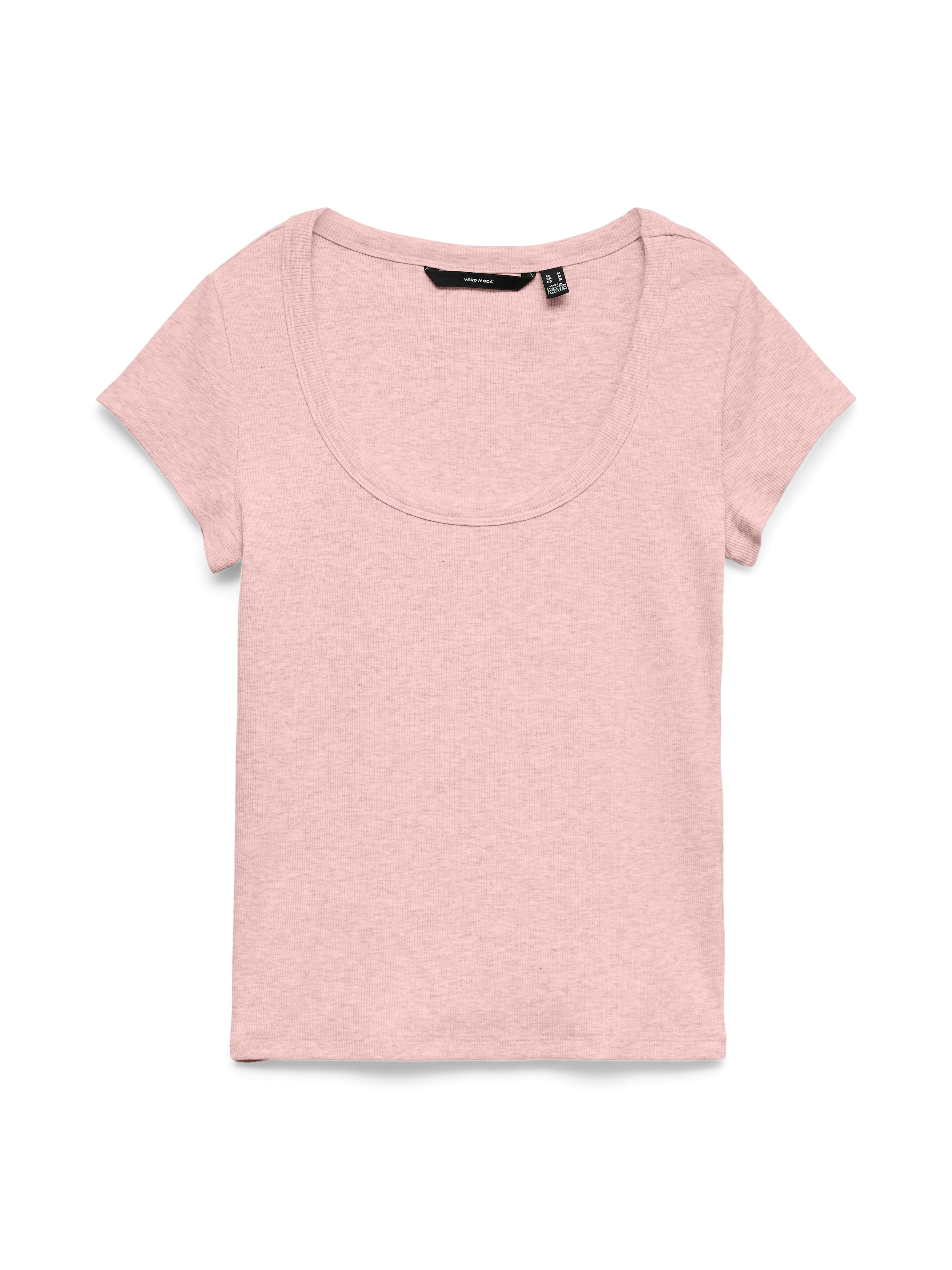 Vero Moda Kurzarmshirt »VMCHLOE CS SHORT U-NECK NOOS« Baumwollmischung