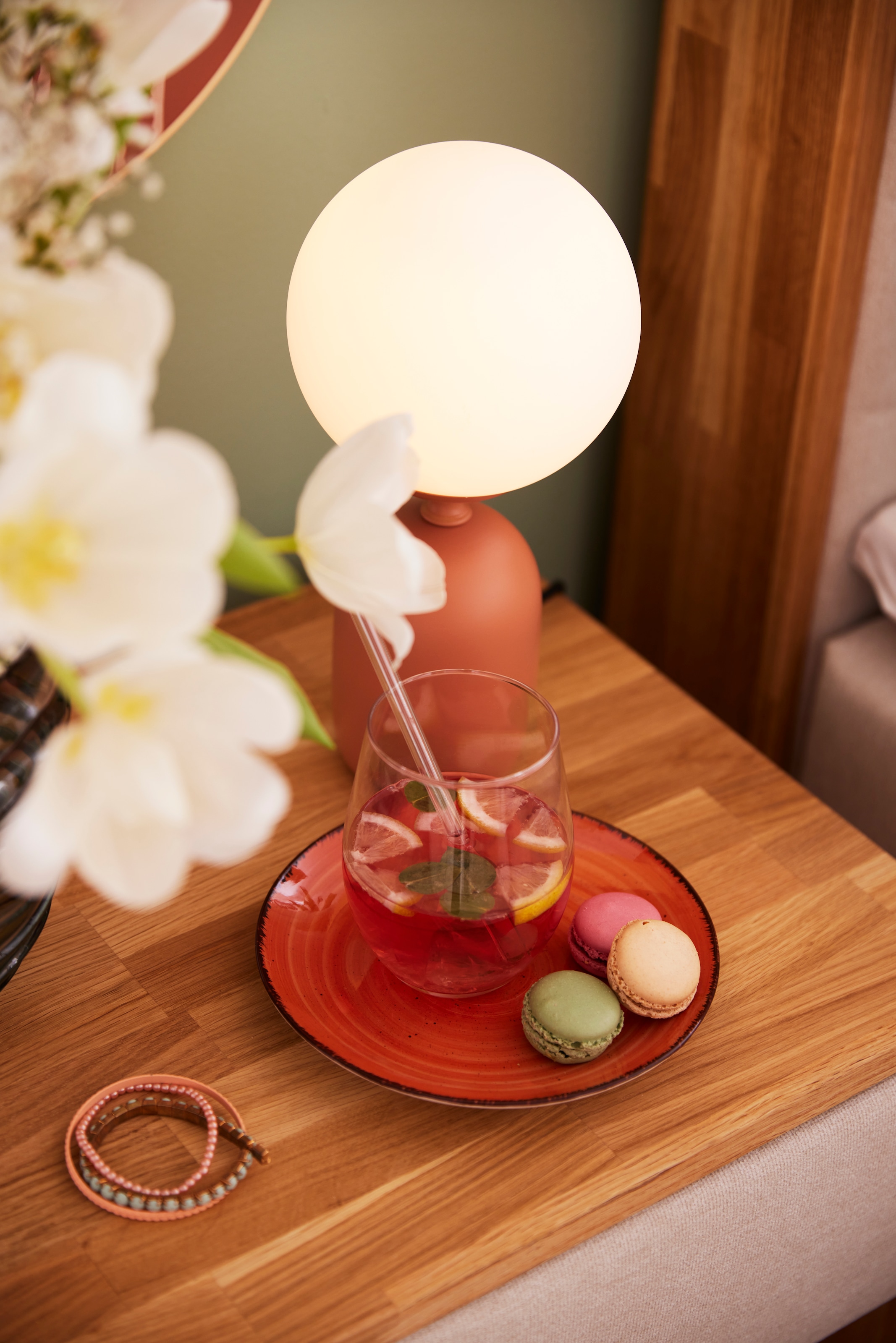 Pauleen Tischleuchte »Glowing Charm max 20W Rusty red/weiß Keramik«, 1 flammig, Leuchtmittel E14 | ohne Leuchtmittel, E14