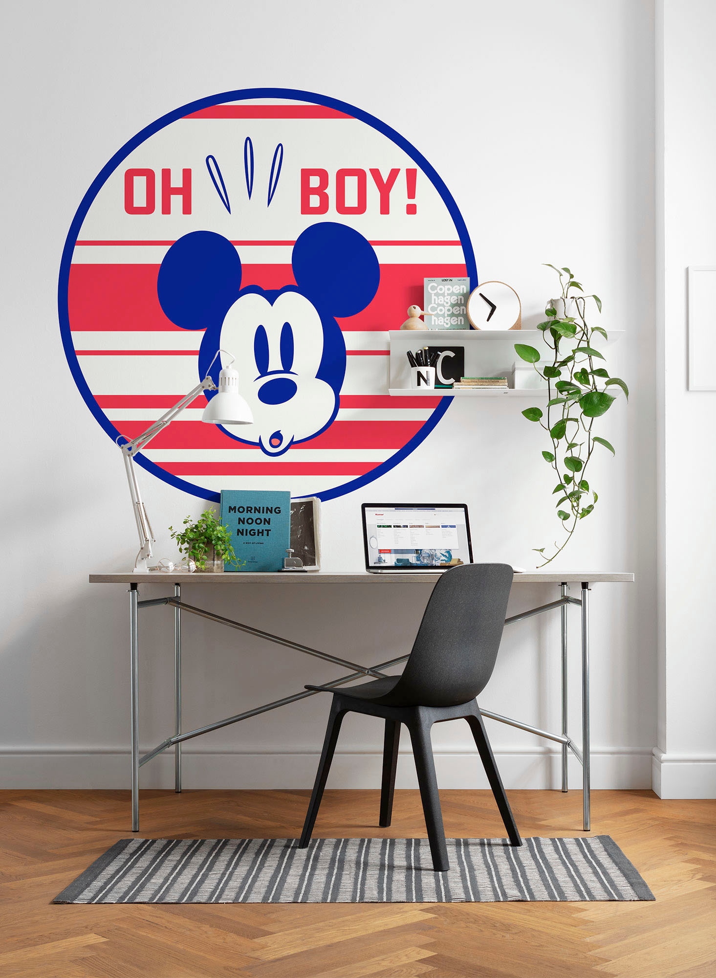 Komar Wandtattoo »Mickey Oh Boy«, (1 St.), 125x125 cm (Breite x Höhe), rund  und selbstklebend bestellen im OTTO Online Shop