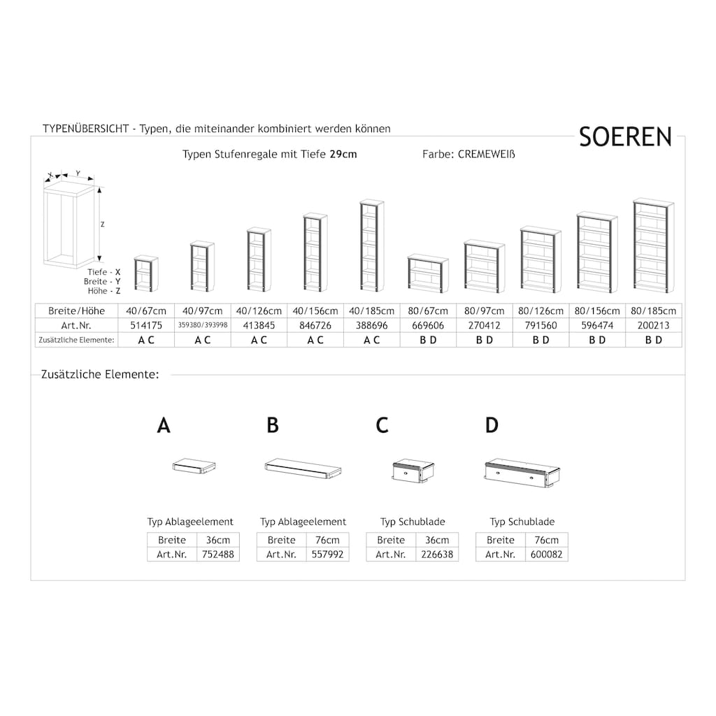 Home affaire Standregal »Soeren«