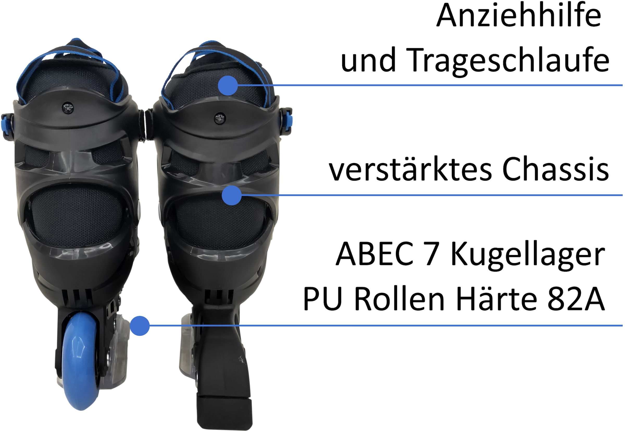 L.A. Sports Inlineskates »Inliner Skate Softboot Kinder Jugendliche Größenverstellung«