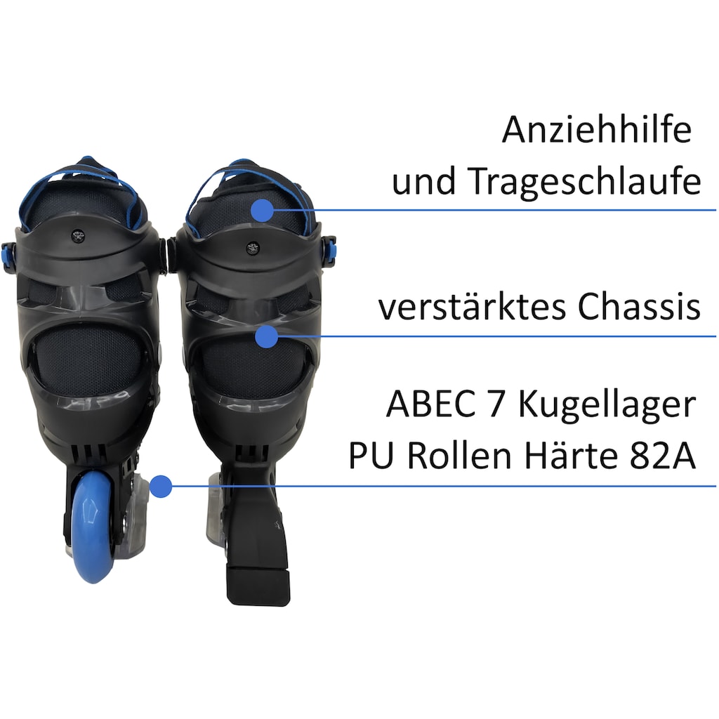 L.A. Sports Inlineskates »Inliner Skate Softboot Kinder Jugendliche Größenverstellung«