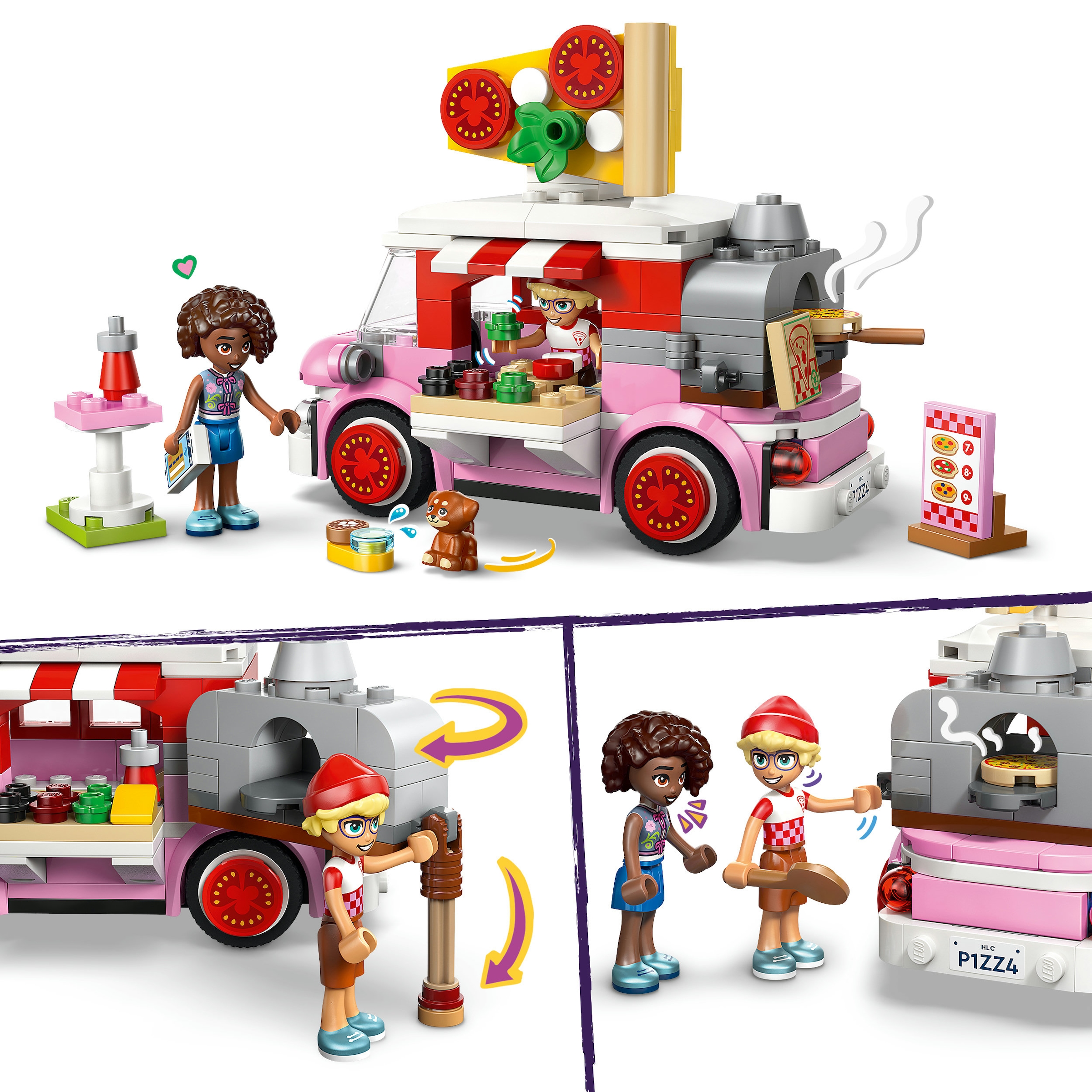 LEGO® Konstruktionsspielsteine »Pizzawagen (42694), LEGO Friends« Made in Europe
