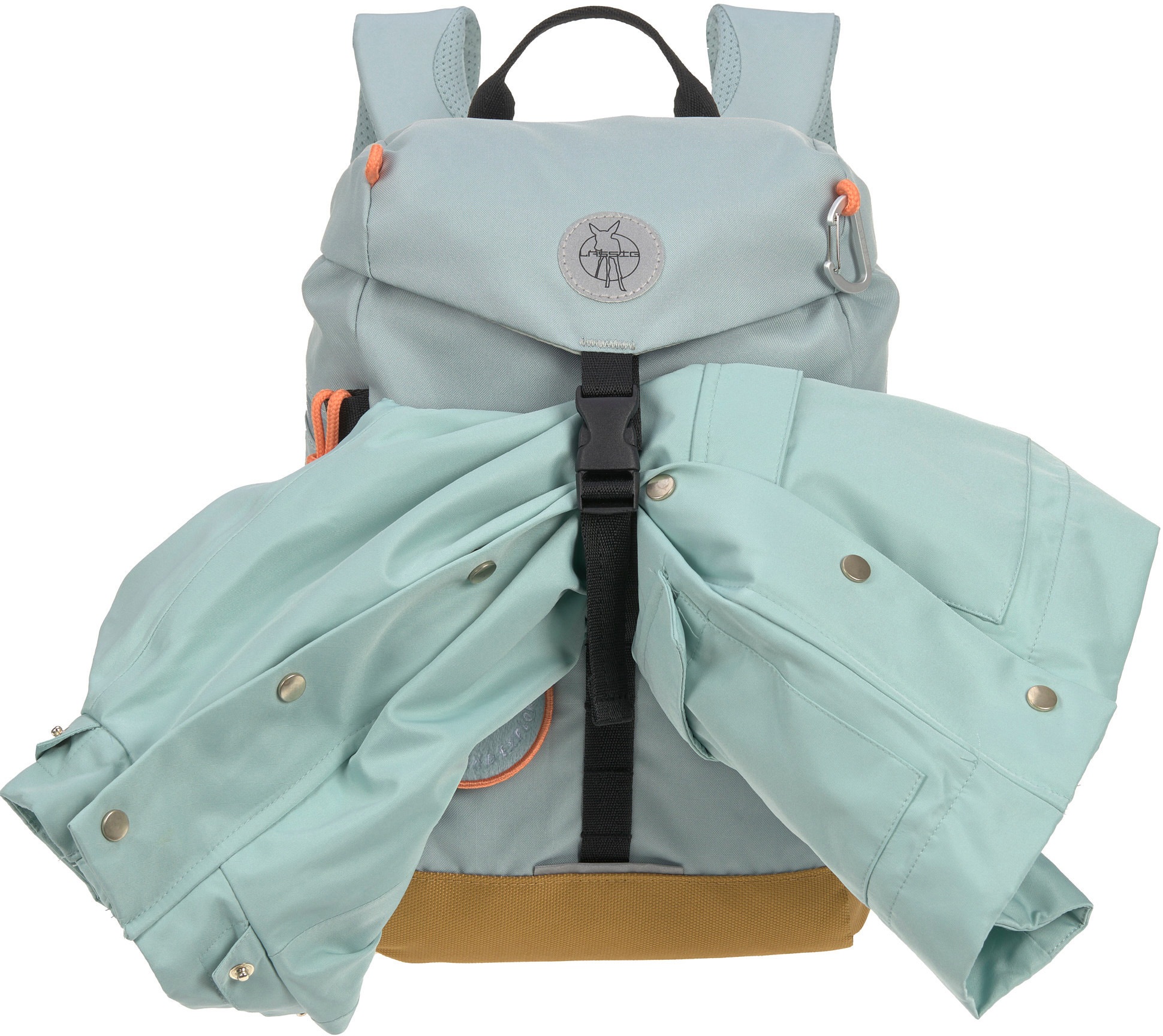 LÄSSIG Kinderrucksack »Nature, Mini Outdoor Backpack, Light Blue«, Reflektoren, aus recycelten PET-Flaschen