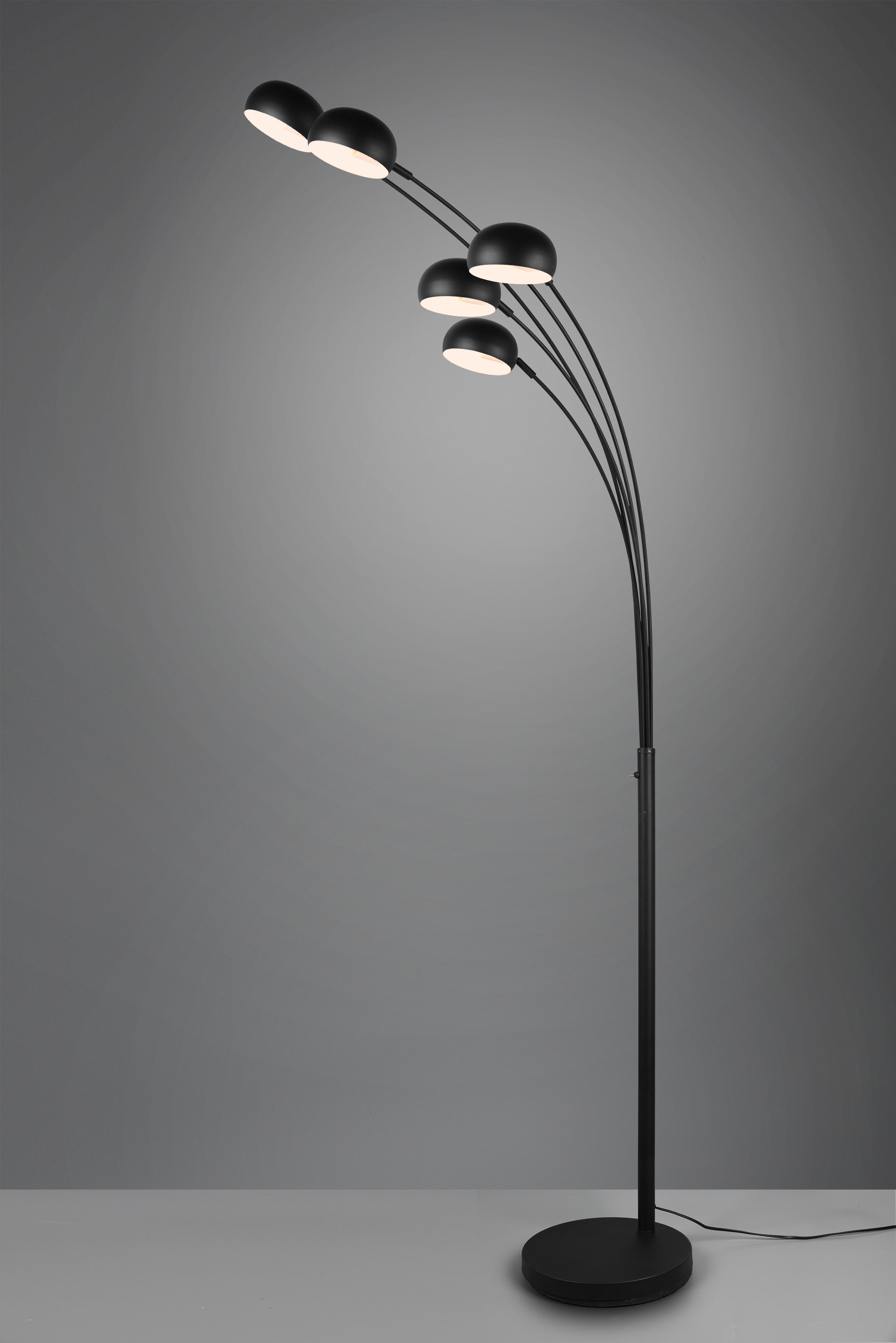 TRIO Leuchten Stehlampe »DITO, Stehleuchte 5-flammig«, 5 flammig-flammig,  Höhe 210 cm, Auslage 70 cm, mit 2 m Kabel, Kippschalter kaufen bei OTTO