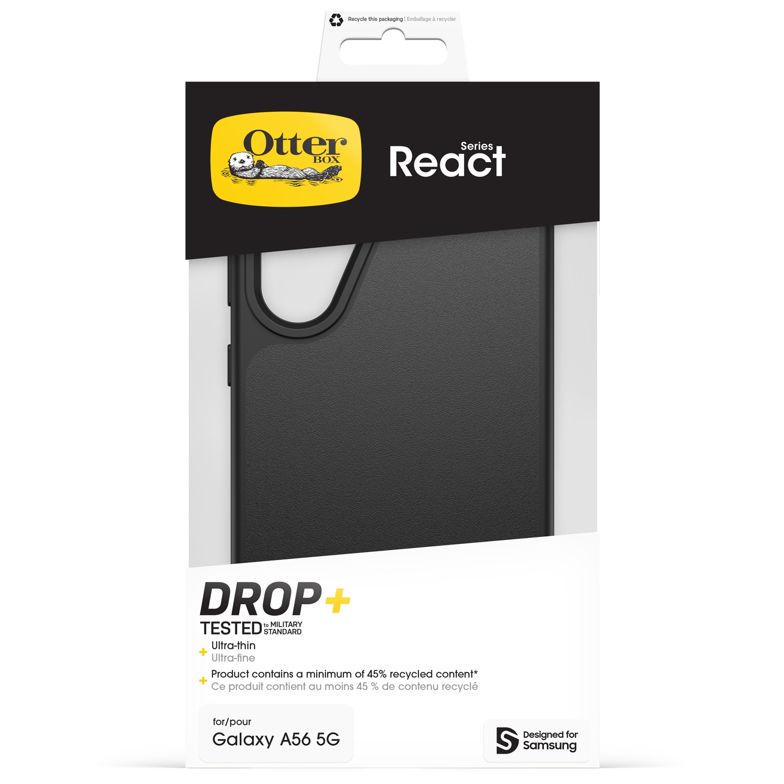 Otterbox Handyhülle »React Series für Samsung Galaxy A56«, Samsung Galaxy A56 5G, Backcover, Schutzhülle, Handyschutzhülle, Case, Schutzcase, stoßfest