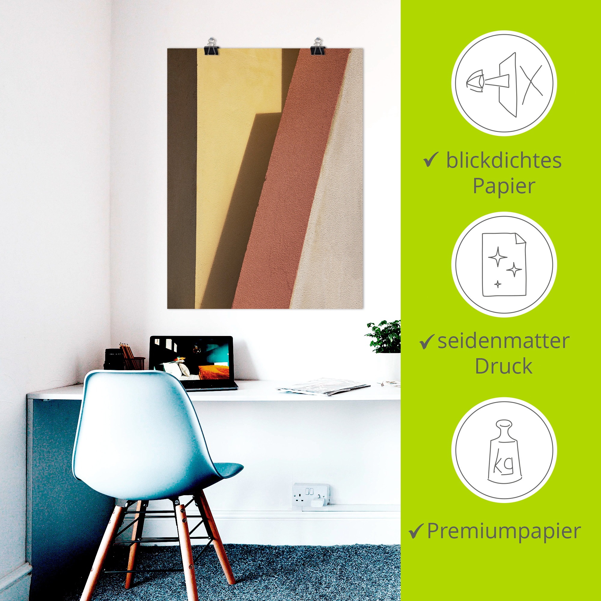 Artland Wandbild »red edge« Elemente der Architektur 1 Stk. tlg. als Alubild, Leinwandbild, Poster, Wandaufkleber in verschied. Größen