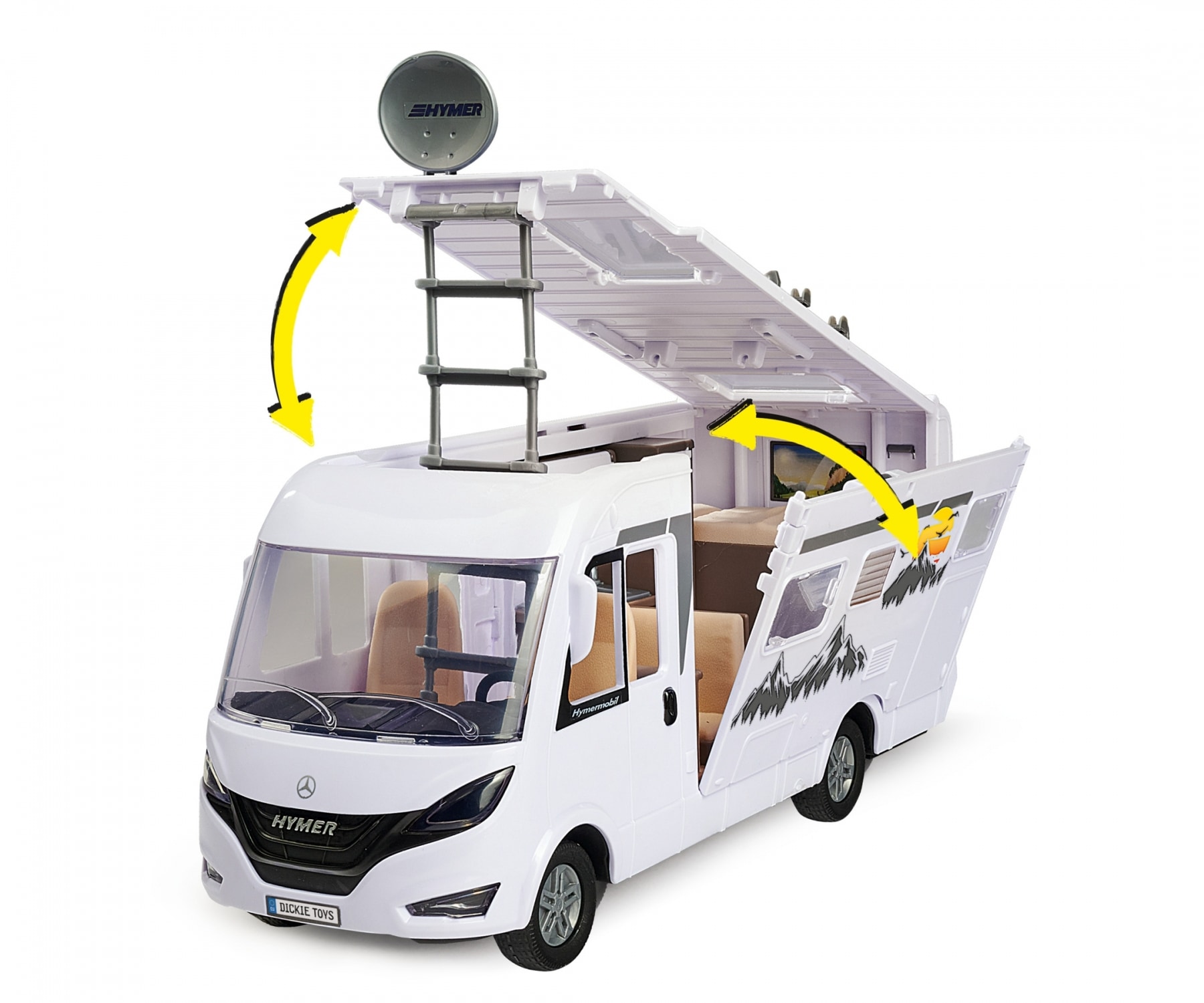 Dickie Toys Spielzeug-Auto »Wohnmobil Camper« mit Licht