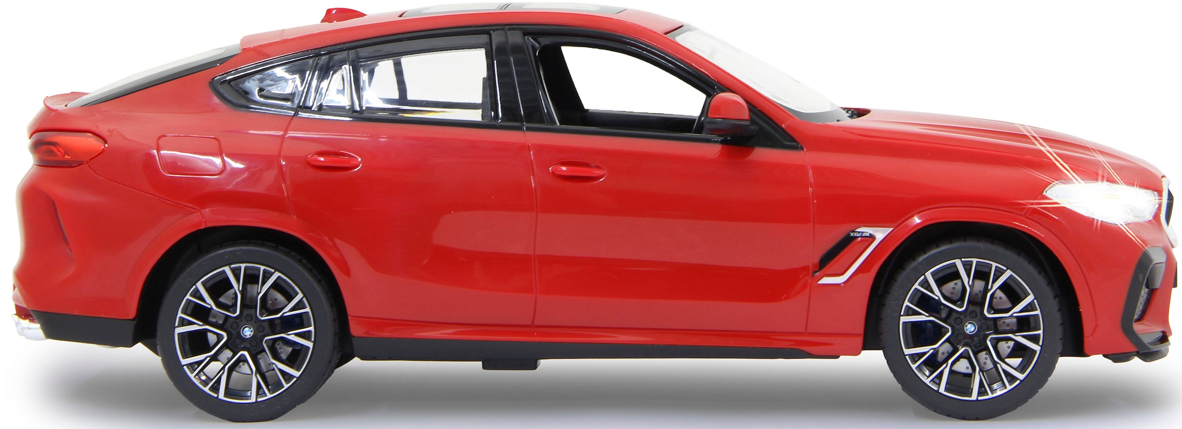 Jamara RC-Auto »Deluxe Cars, BMW X6 M 1:14, rot - 2,4 GHz«, mit LED-Lichtern