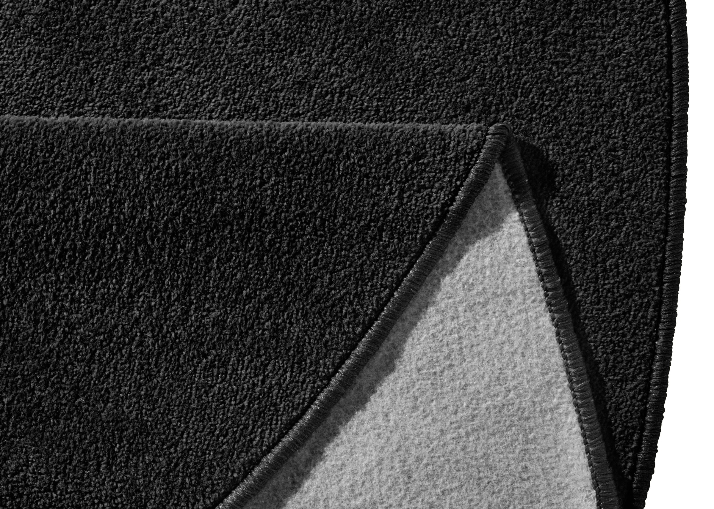 HANSE Home Teppich »Fancy« rund 7 mm Höhe Kurzflor, Weich, Einfarbig, Wohnzimmer, Schlafzimmer, Esszimmer