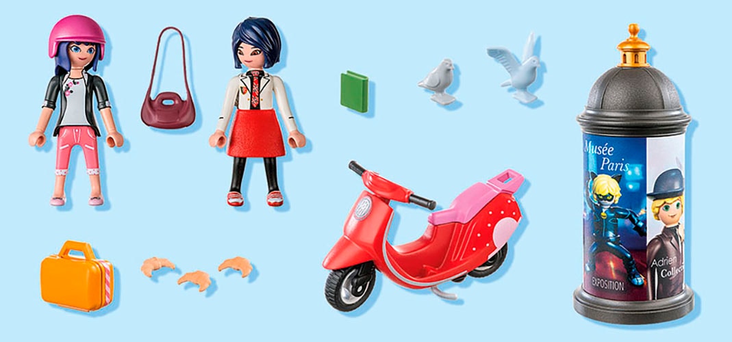 Playmobil® Konstruktions-Spielset »Miraculous: Rollerfahrt durch Paris (71864)«, (17 St.), Made in Europe