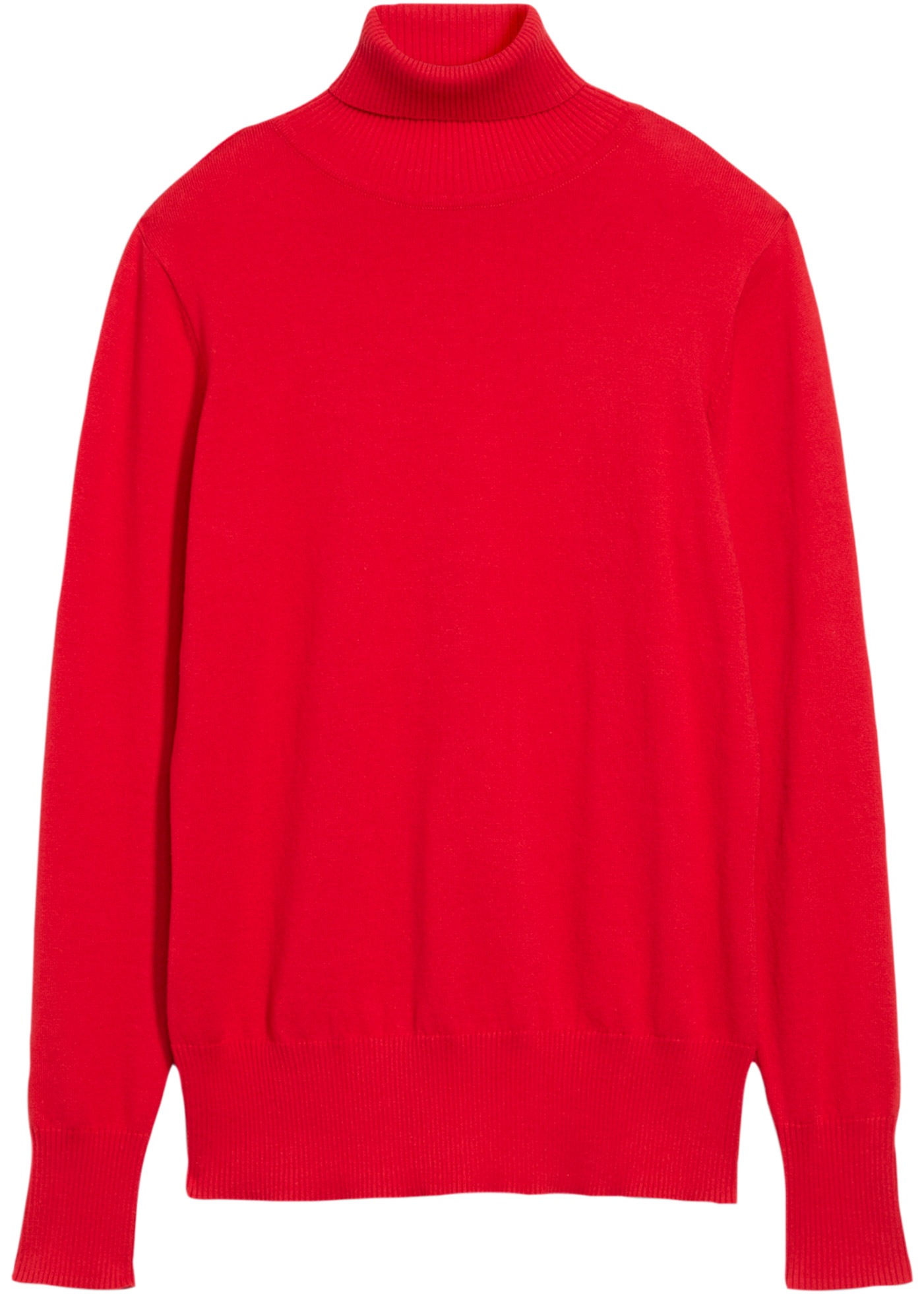 bonprix Rollkragenpullover »Feinstrick-Rollkragenpullover« aus Baumwollmischung, mit hohem Rollkragen, schmale Passform