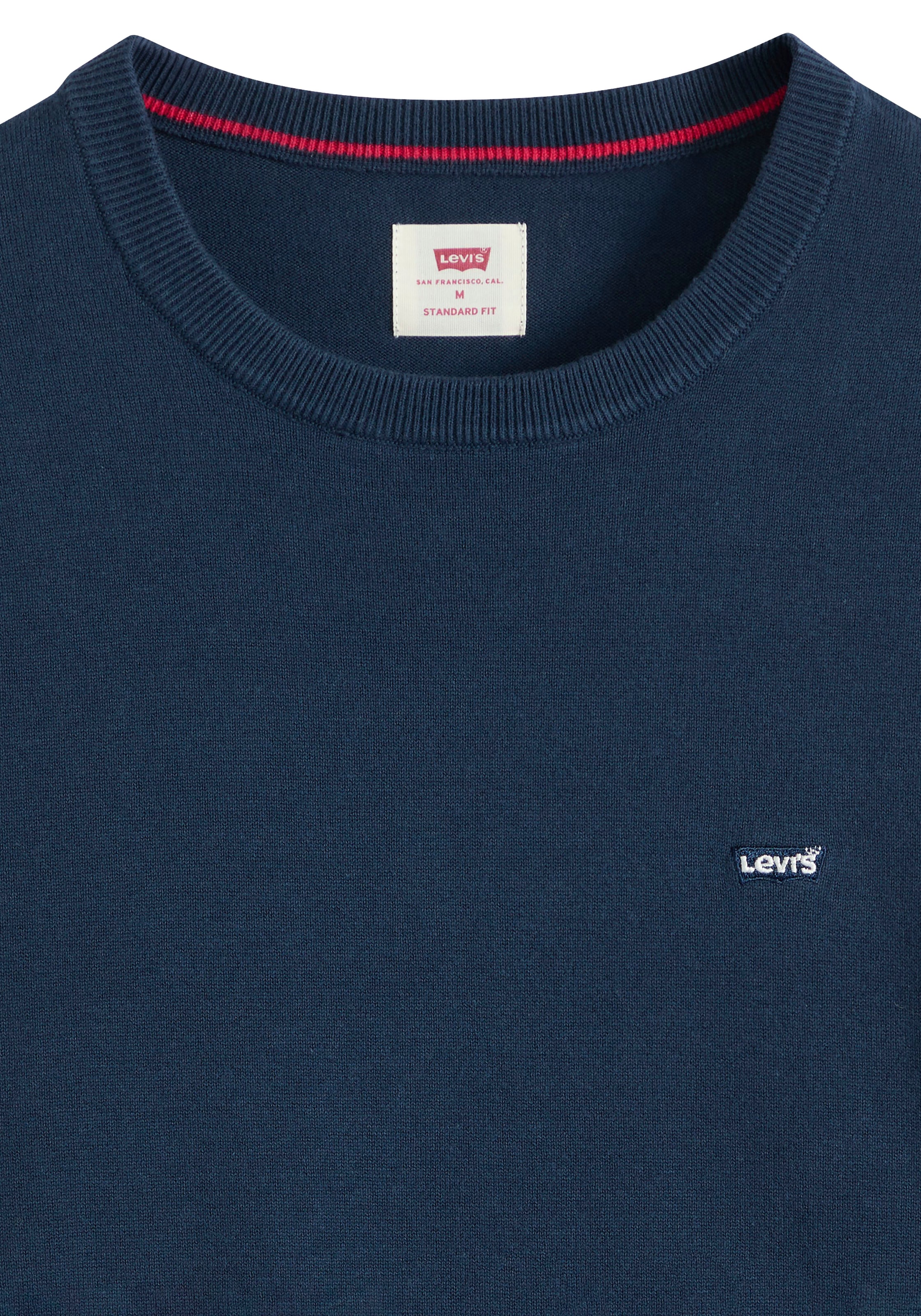 Levi's® Rundhalspullover »LIGHTWEIGHT HM SWEATER« Feingerippte Abschlüsse