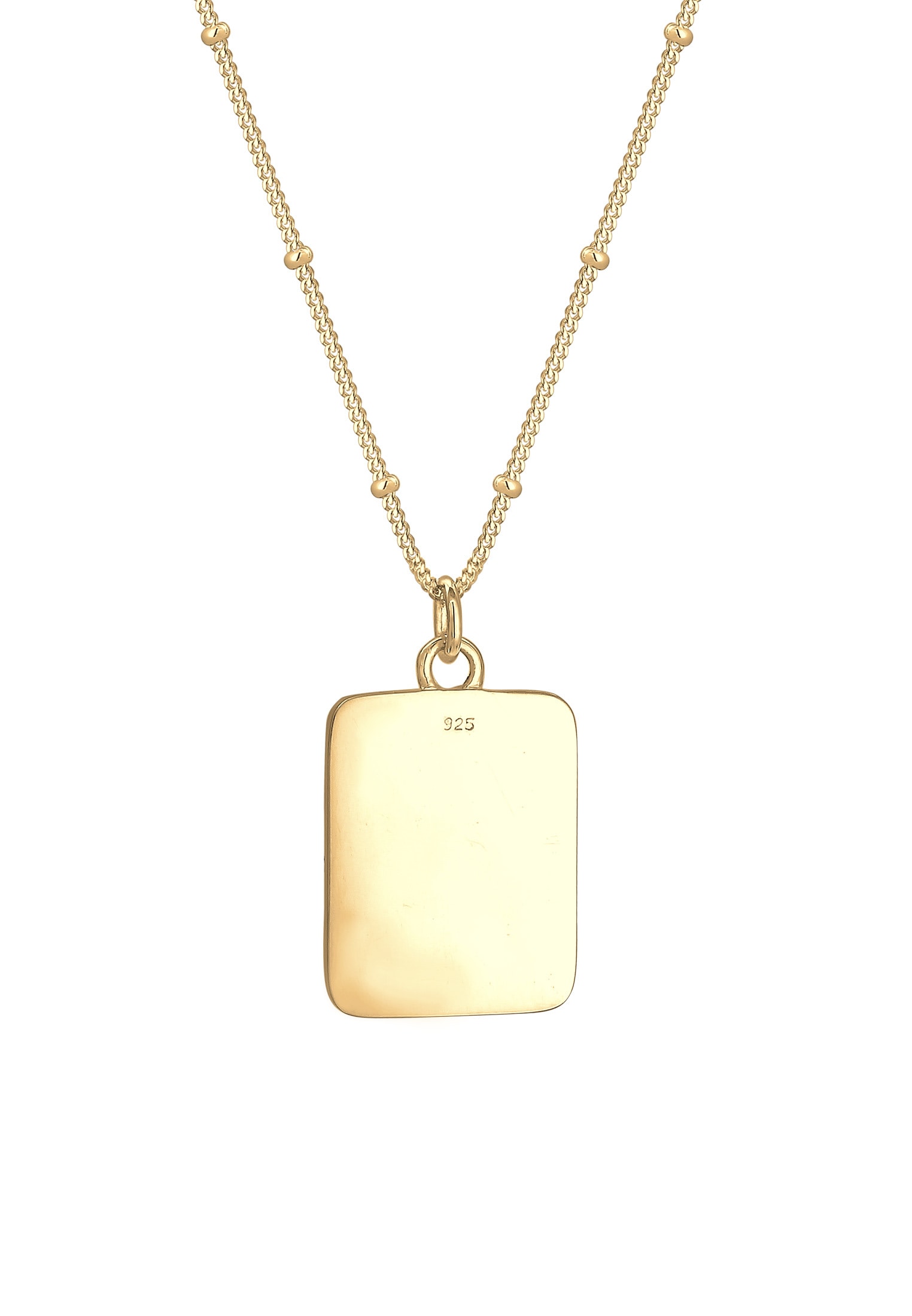 Elli Kette mit Anhänger »Halskette Vintag Rose Matt 925 Sterling Silber vergoldet«